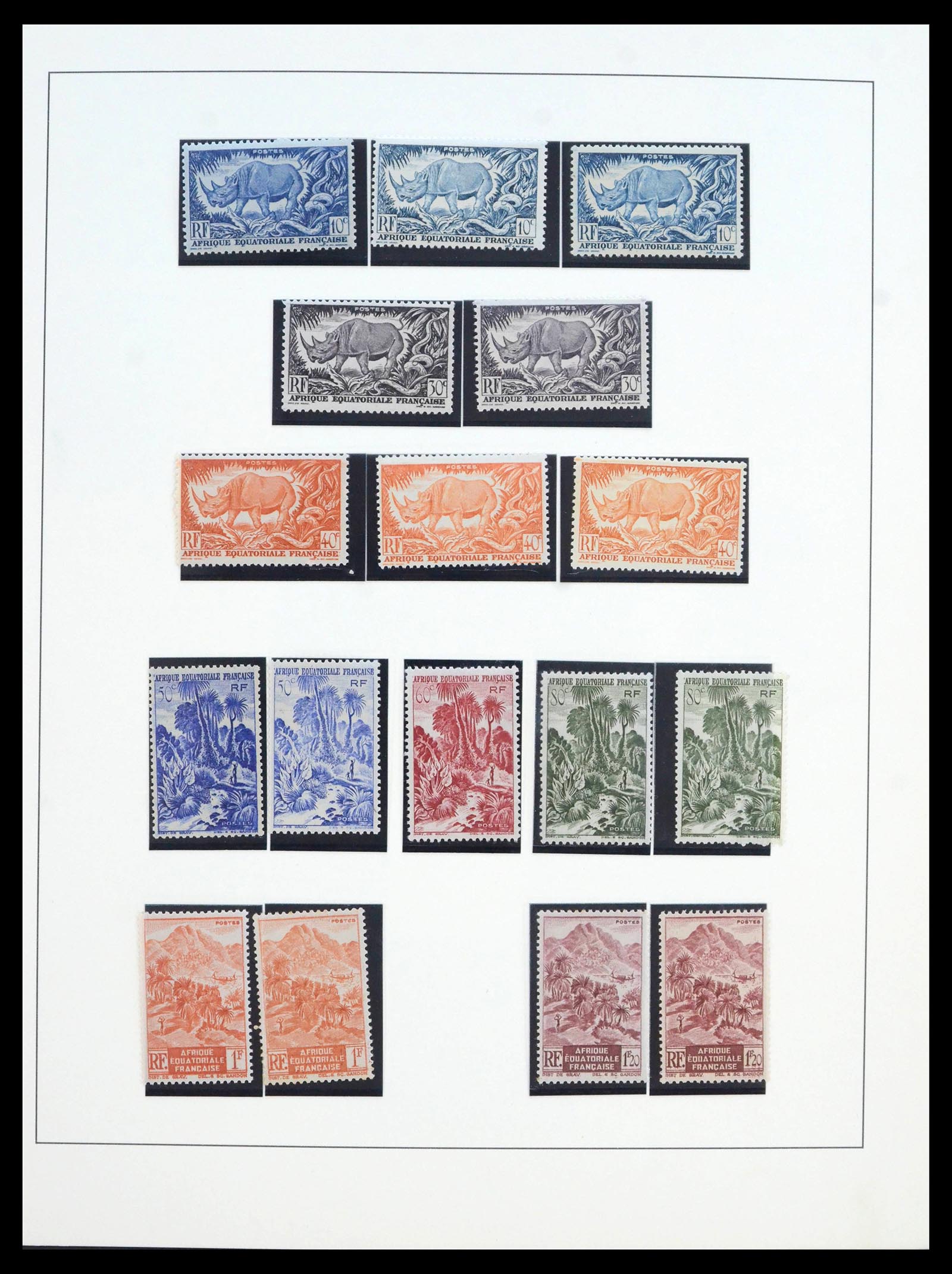39897 0007 - Postzegelverzameling 39897 Franse koloniën in Afrika 1900-1945.