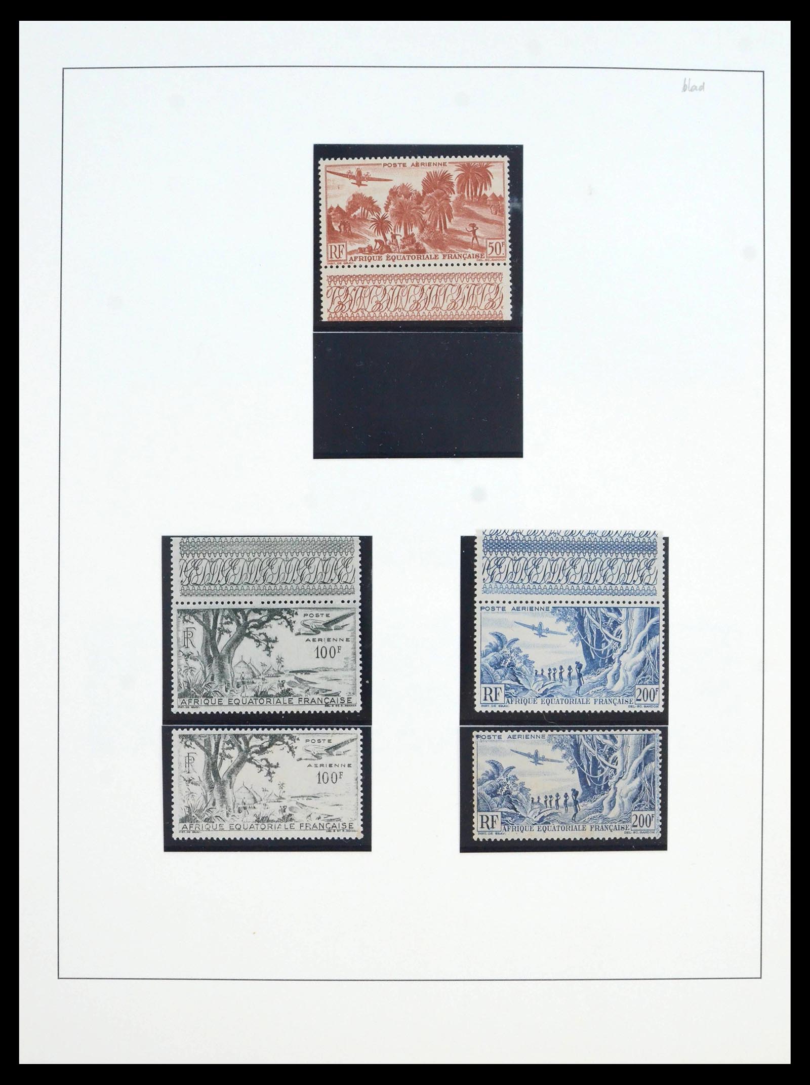 39897 0009 - Postzegelverzameling 39897 Franse koloniën in Afrika 1900-1945.