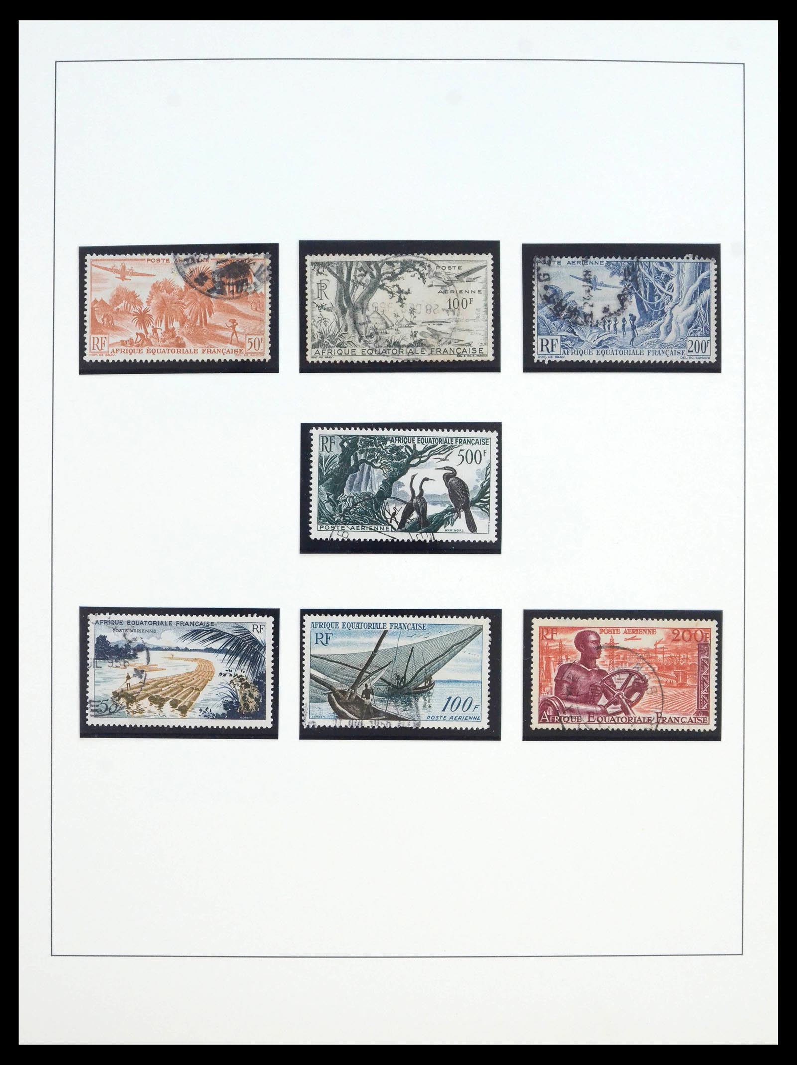 39897 0010 - Postzegelverzameling 39897 Franse koloniën in Afrika 1900-1945.