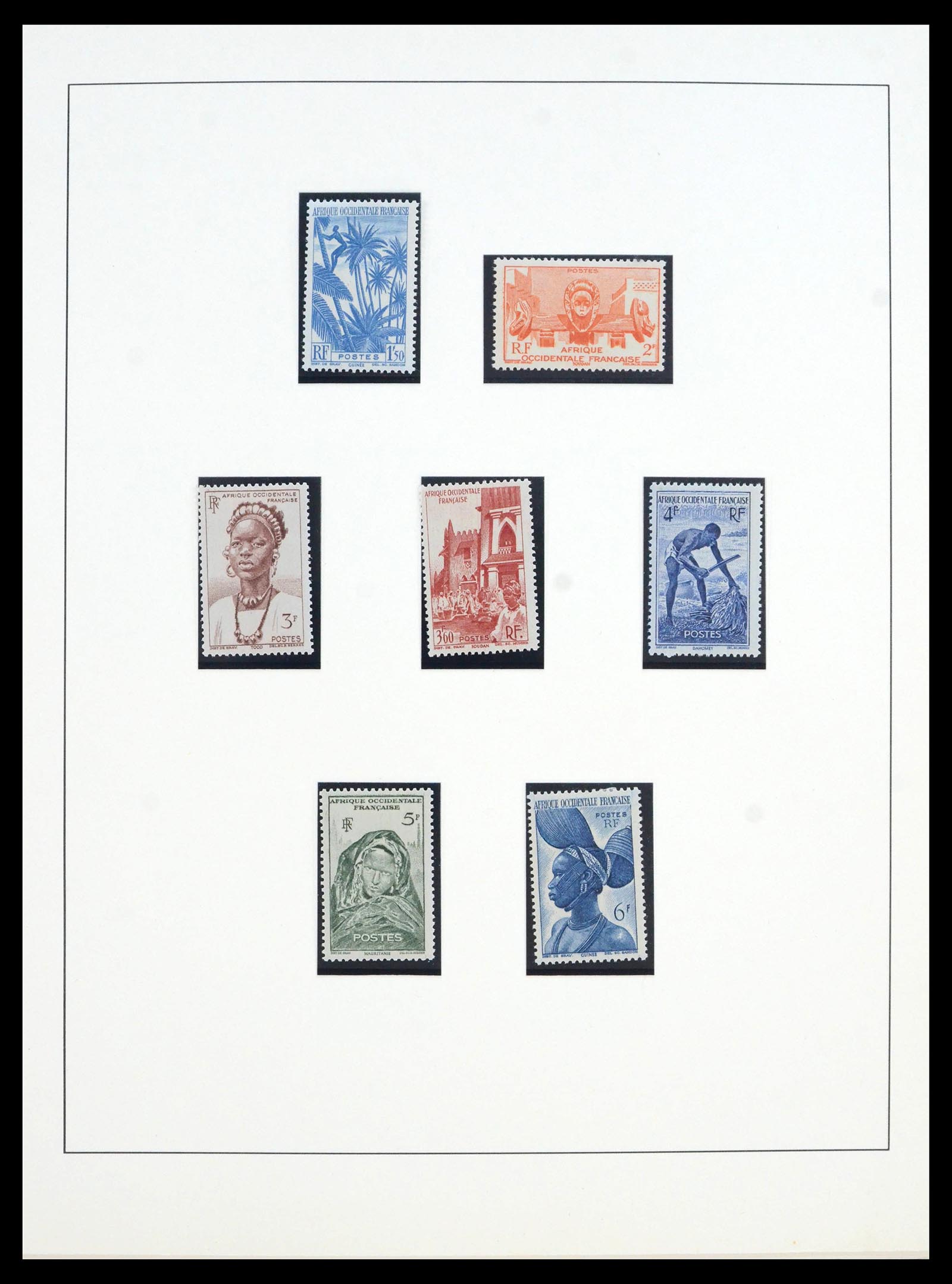39897 0013 - Postzegelverzameling 39897 Franse koloniën in Afrika 1900-1945.