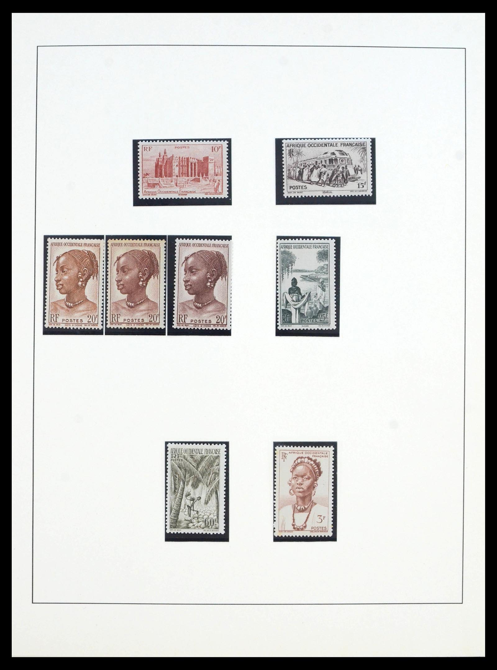 39897 0014 - Postzegelverzameling 39897 Franse koloniën in Afrika 1900-1945.
