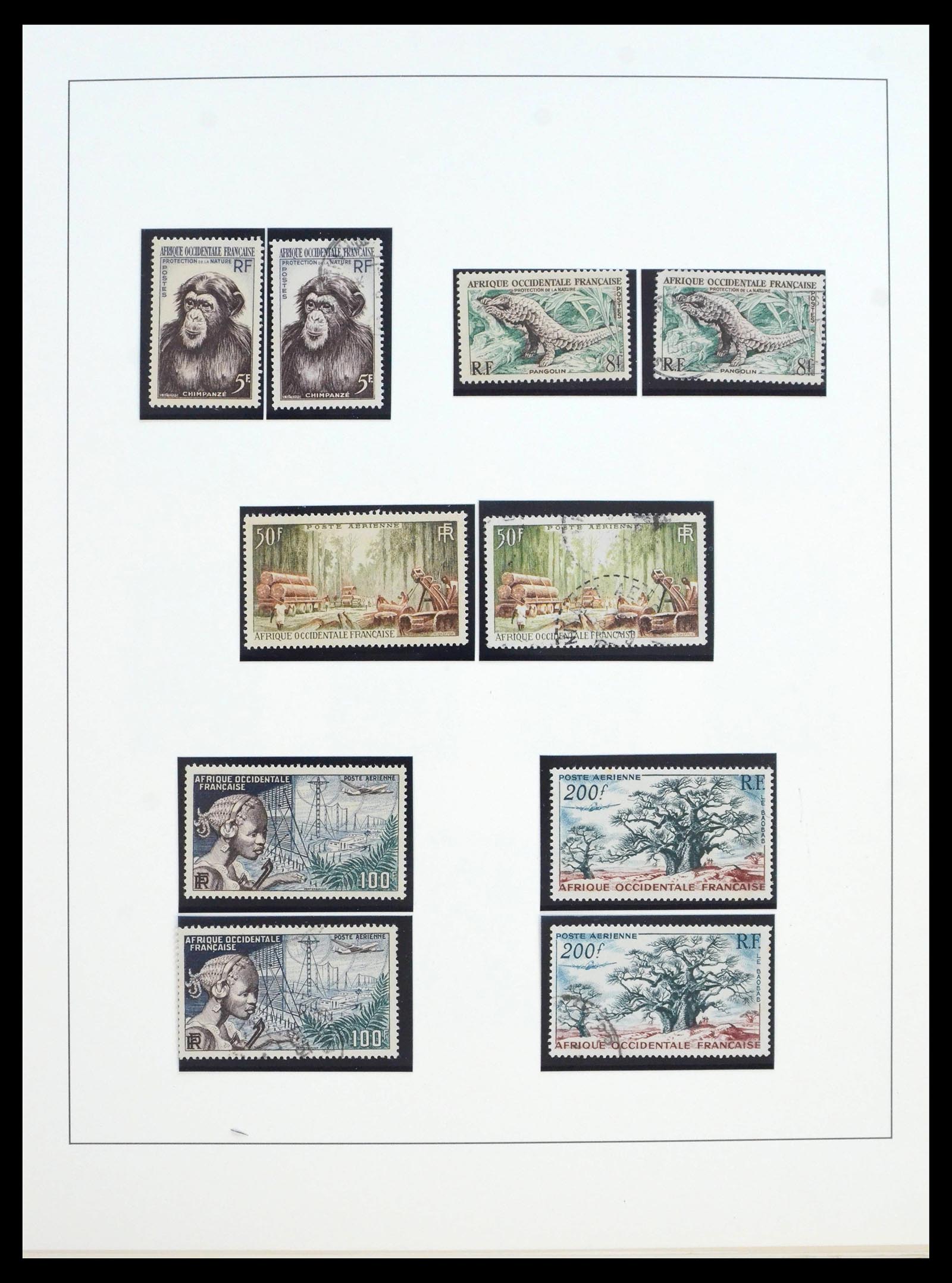 39897 0016 - Postzegelverzameling 39897 Franse koloniën in Afrika 1900-1945.