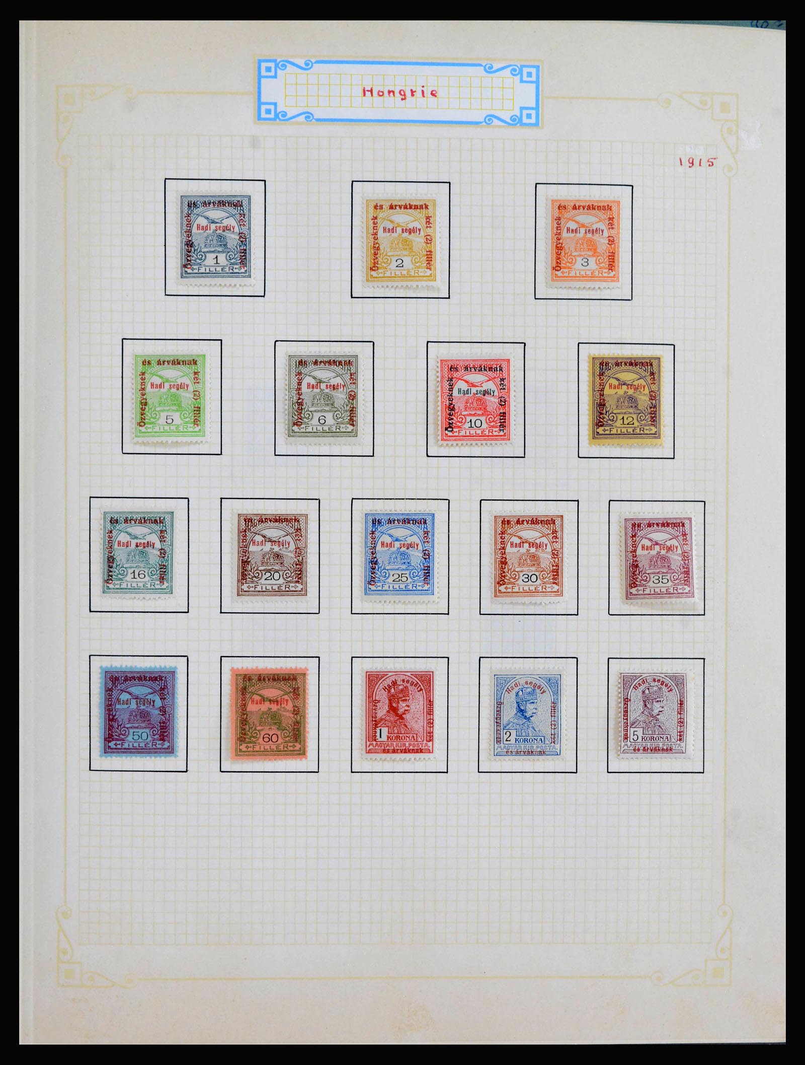 39899 0001 - Postzegelverzameling 39899 Hongarije 1871-1965.