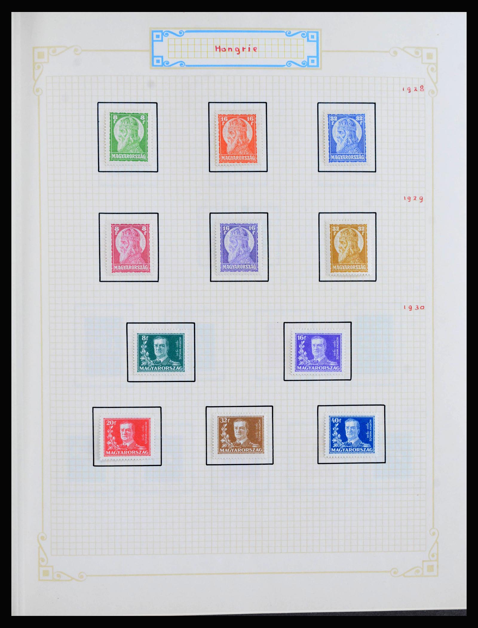 39899 0006 - Postzegelverzameling 39899 Hongarije 1871-1965.