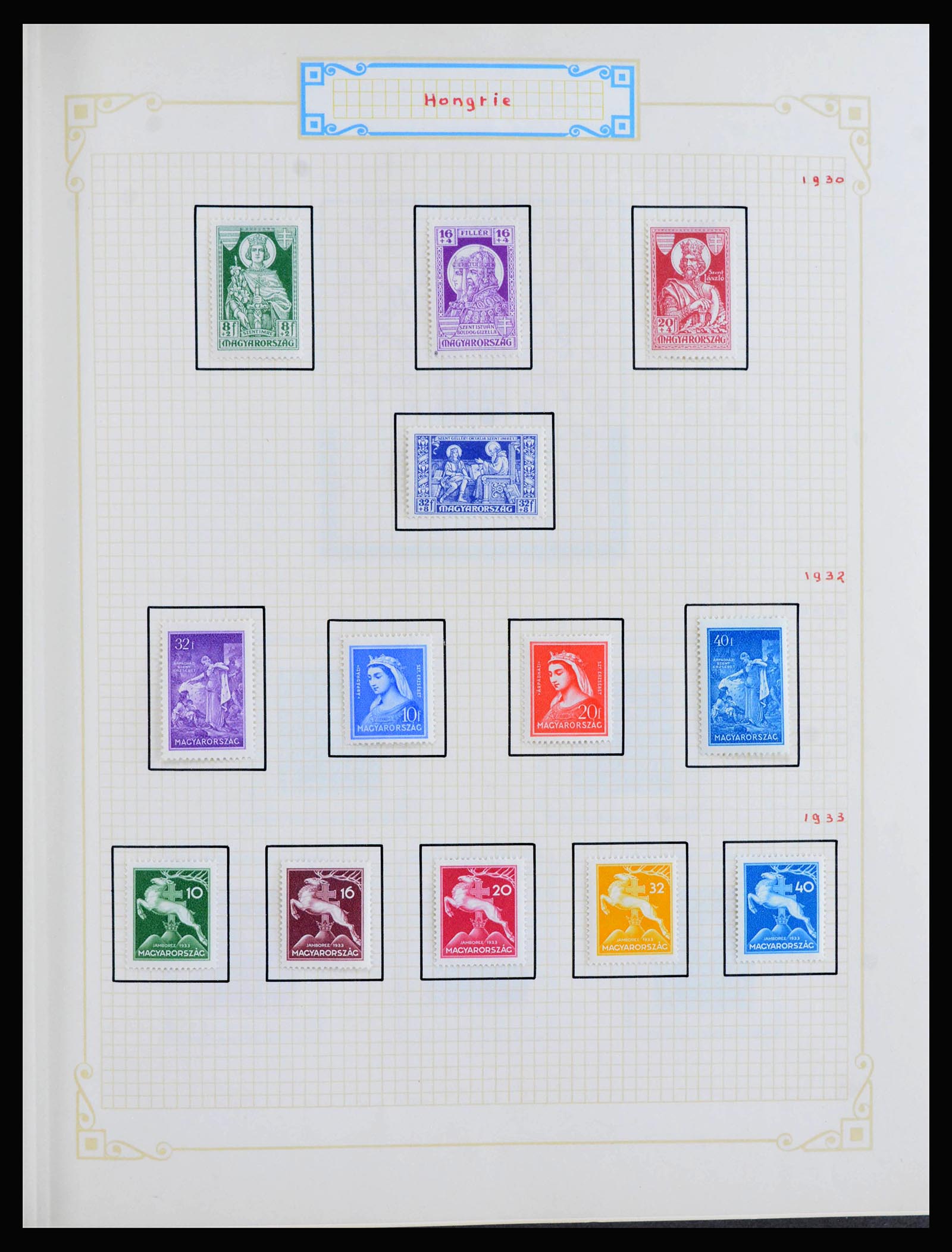 39899 0007 - Postzegelverzameling 39899 Hongarije 1871-1965.