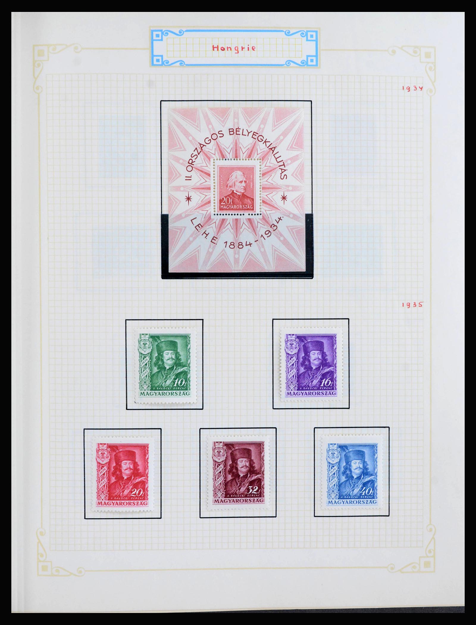 39899 0008 - Postzegelverzameling 39899 Hongarije 1871-1965.