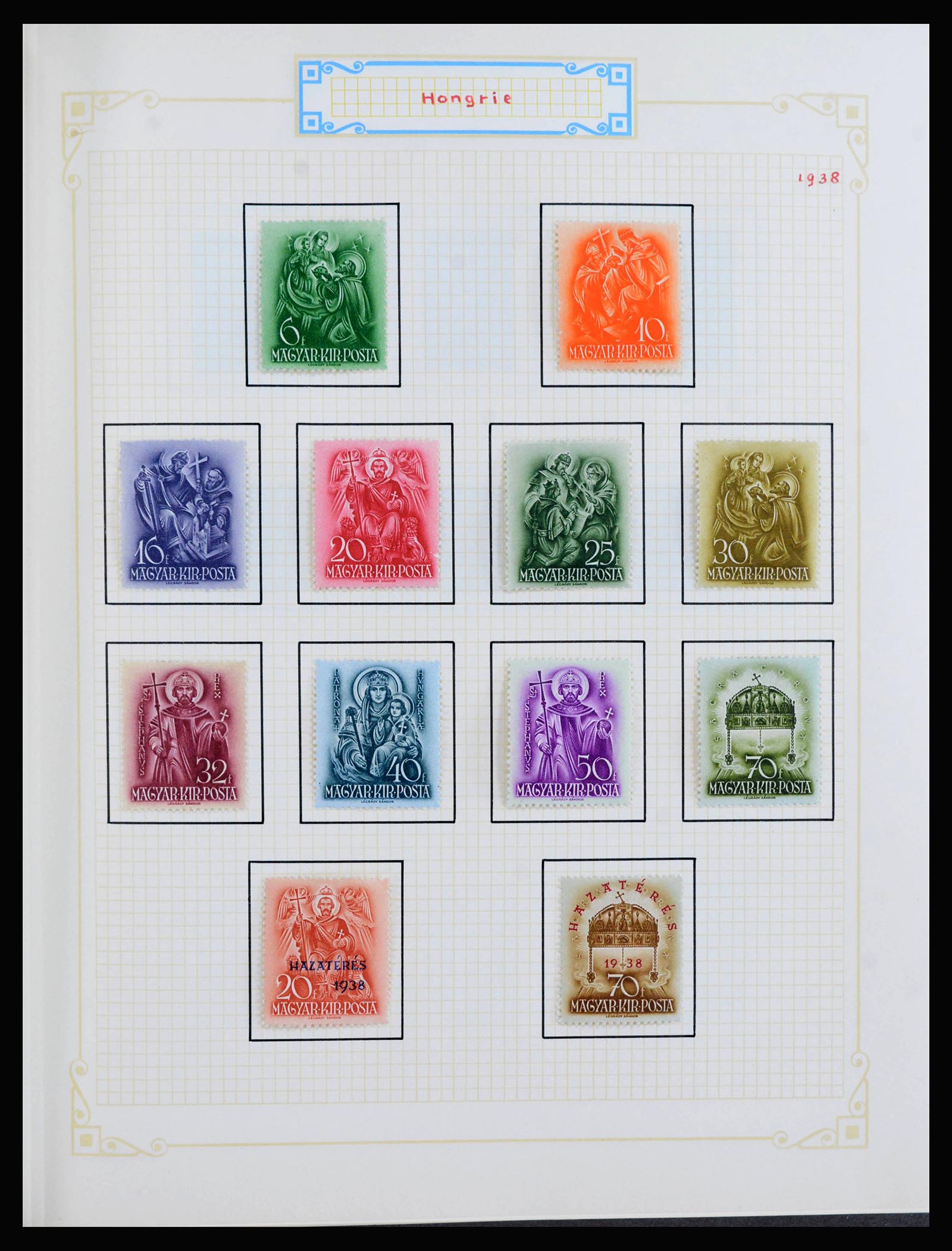 39899 0011 - Postzegelverzameling 39899 Hongarije 1871-1965.