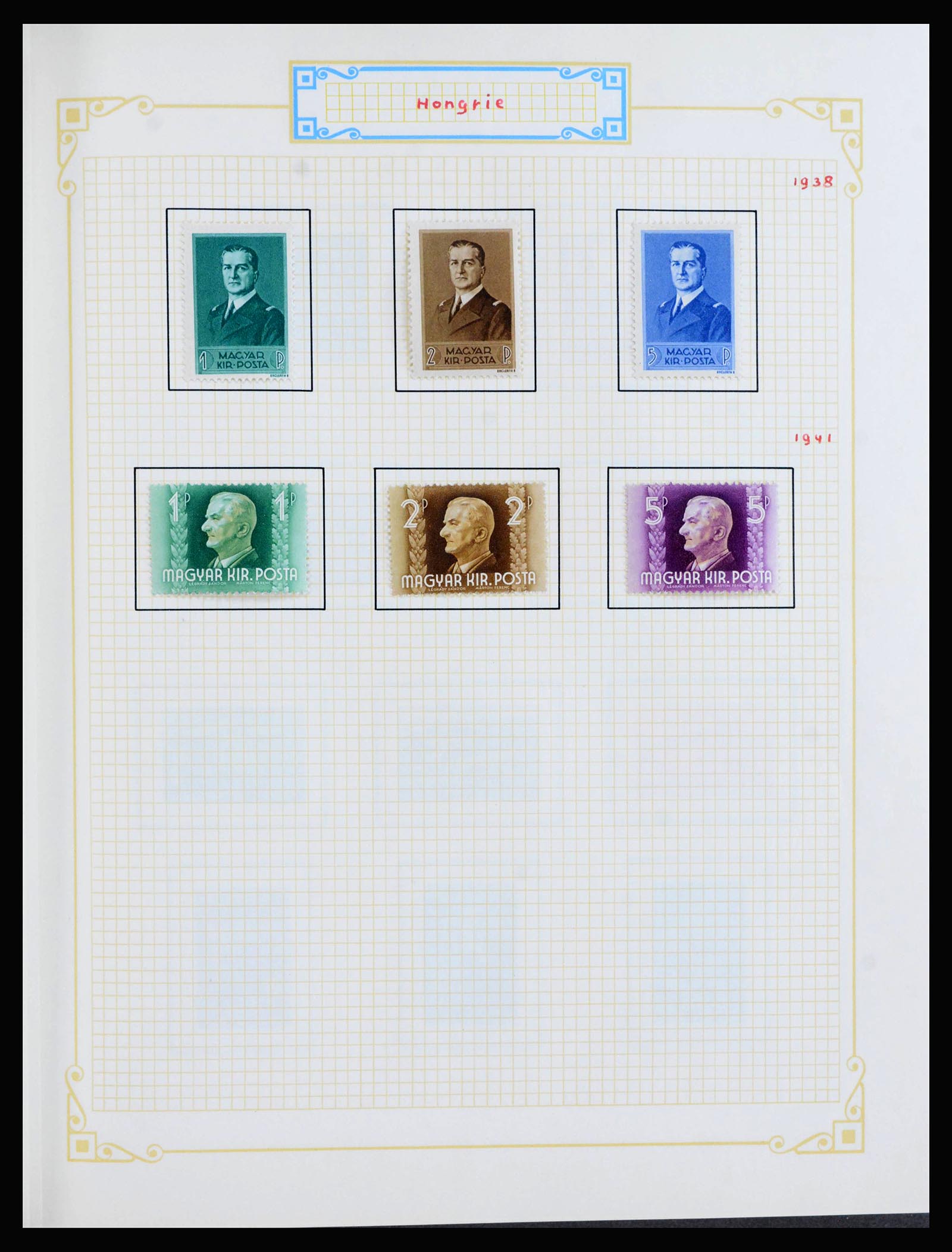 39899 0012 - Postzegelverzameling 39899 Hongarije 1871-1965.
