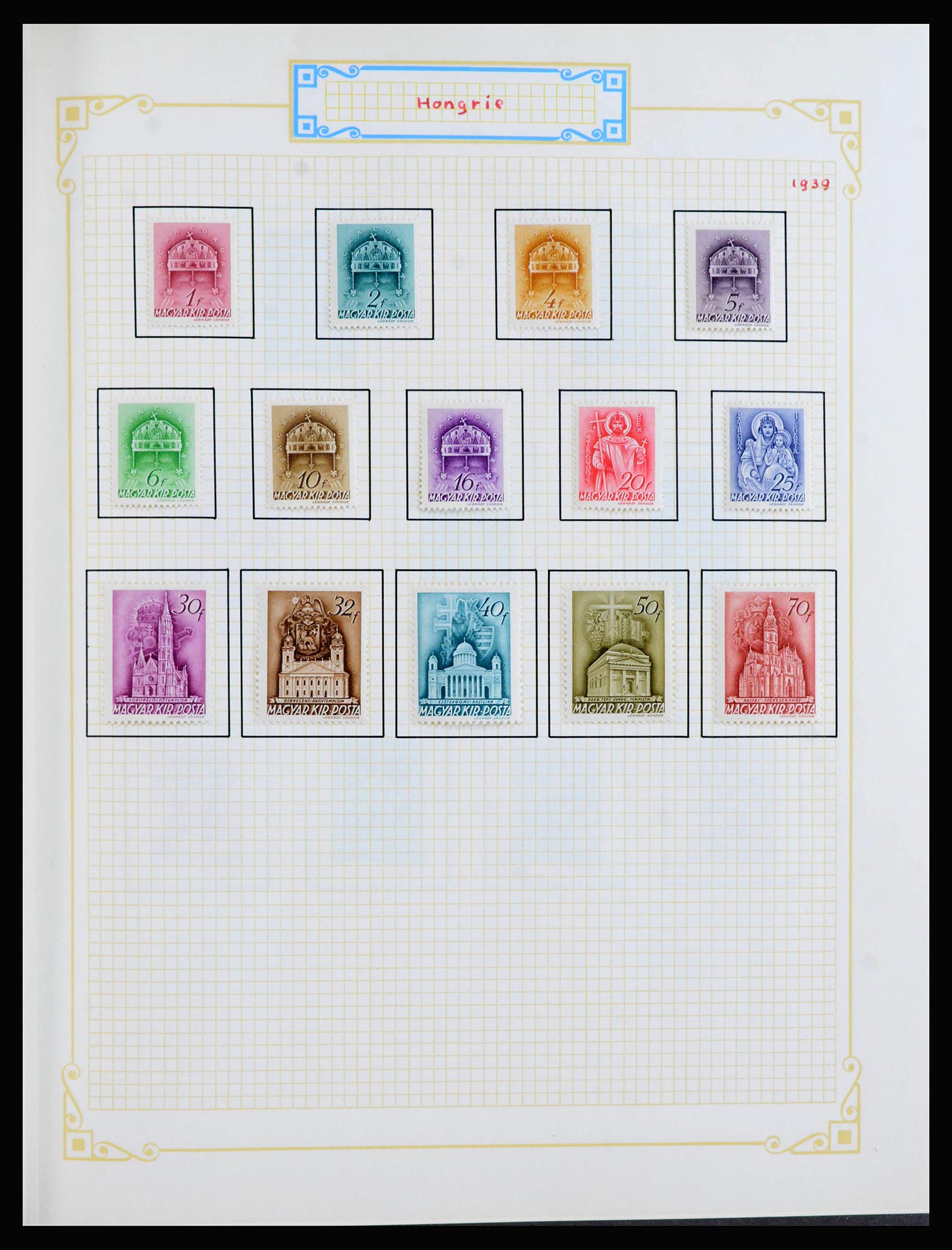 39899 0014 - Postzegelverzameling 39899 Hongarije 1871-1965.