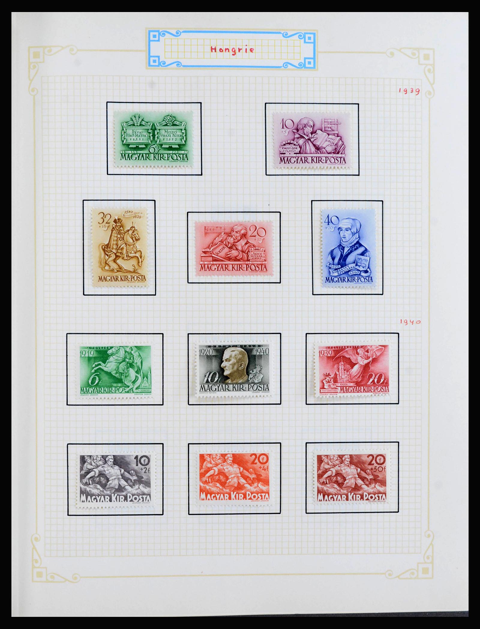 39899 0016 - Postzegelverzameling 39899 Hongarije 1871-1965.