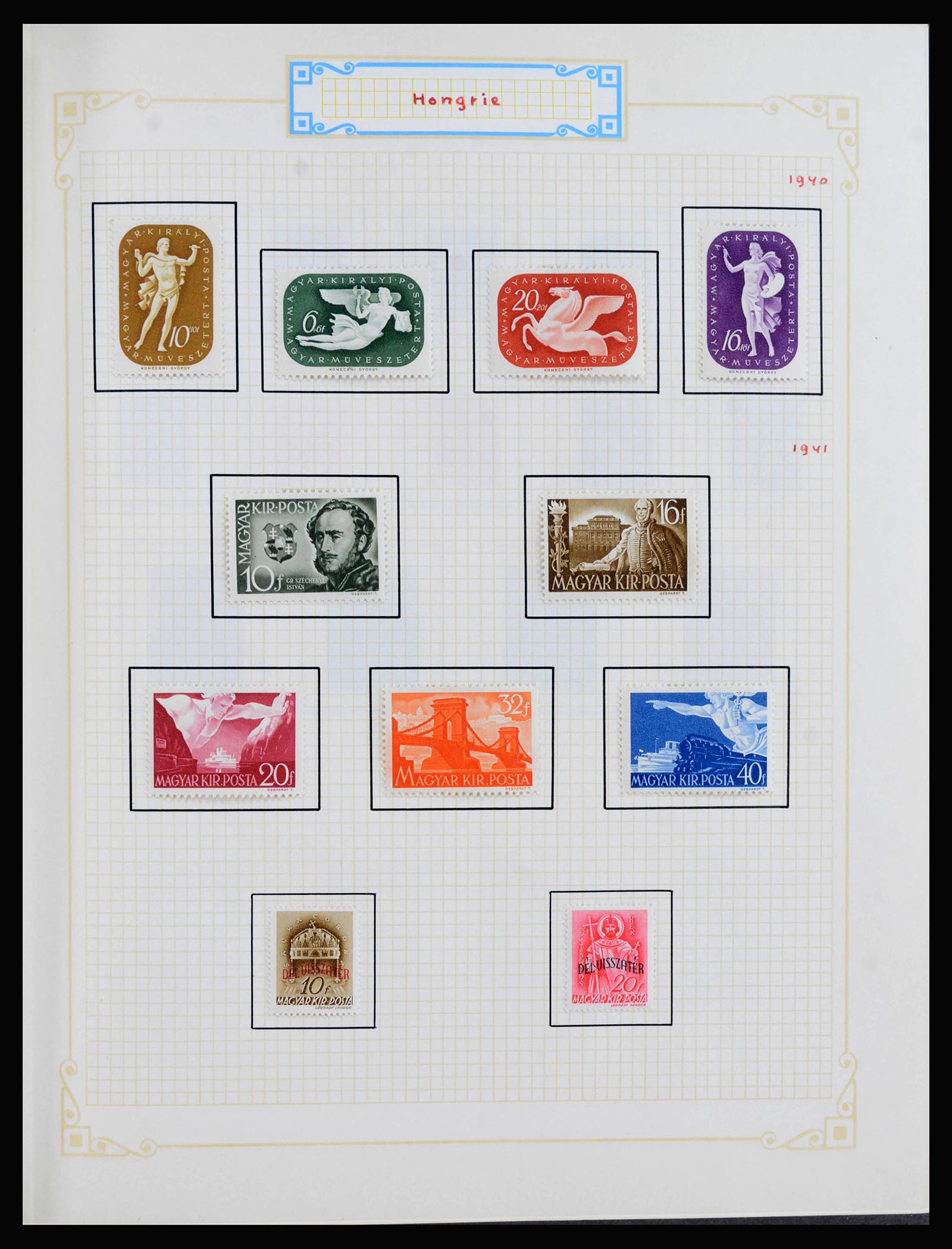 39899 0018 - Postzegelverzameling 39899 Hongarije 1871-1965.