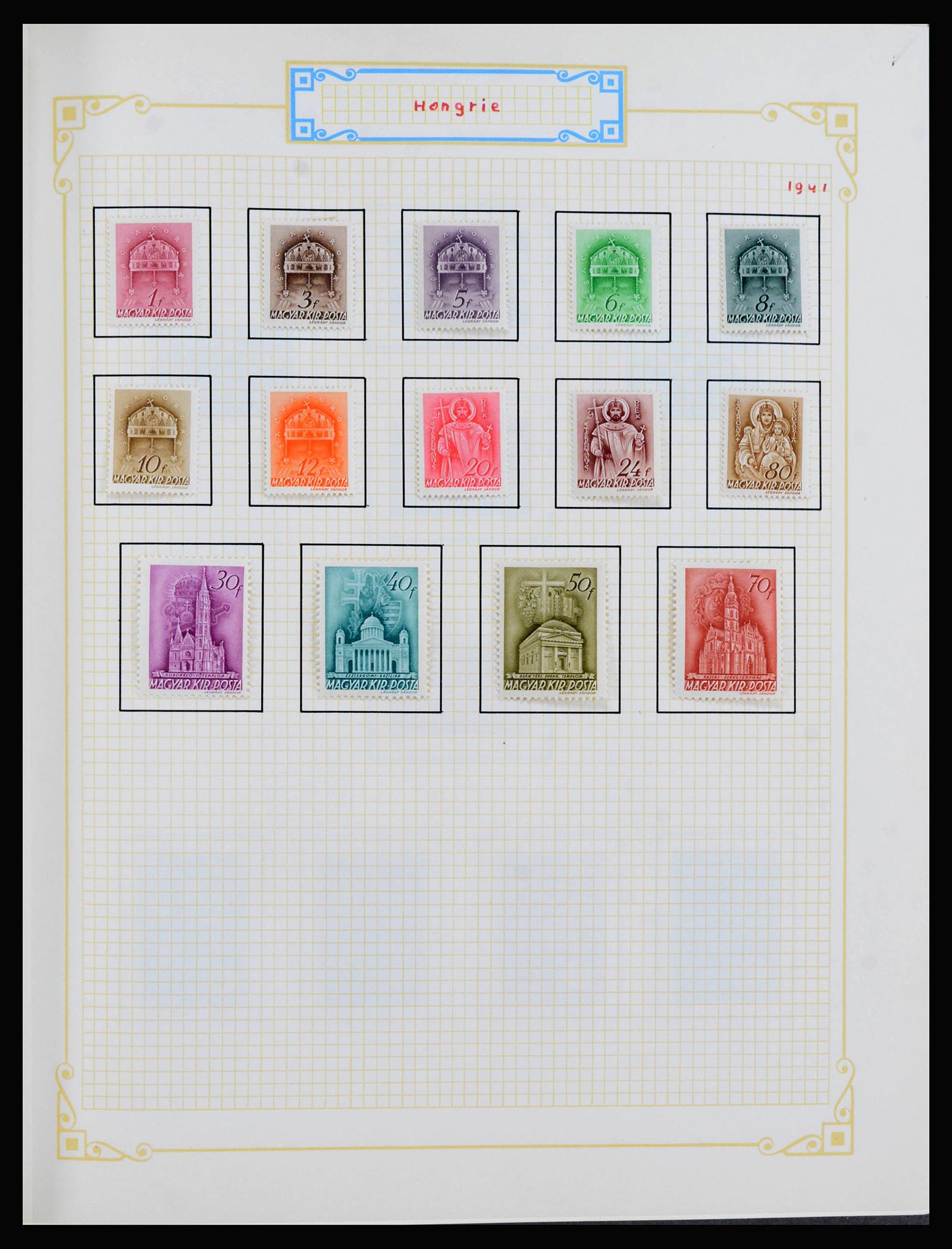 39899 0019 - Postzegelverzameling 39899 Hongarije 1871-1965.