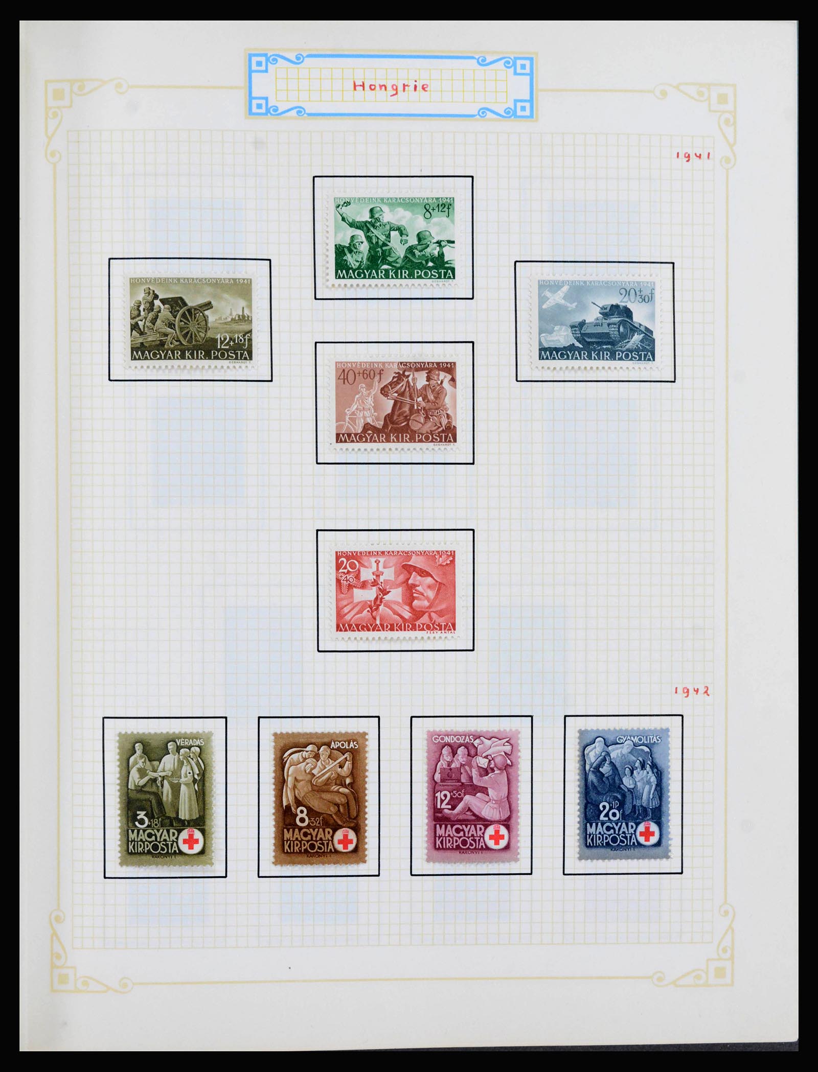 39899 0020 - Postzegelverzameling 39899 Hongarije 1871-1965.