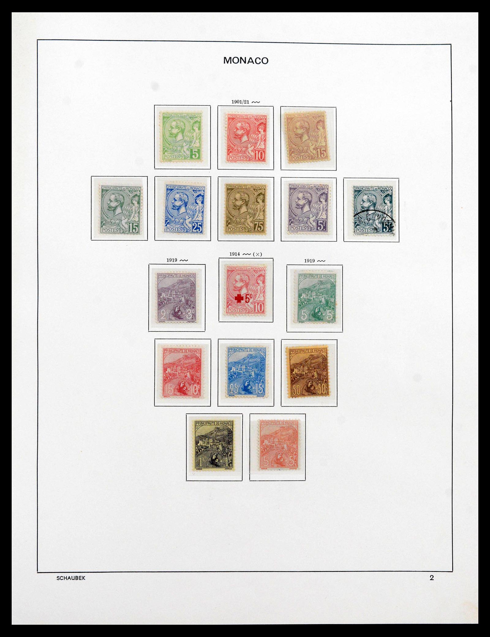 39903 0002 - Postzegelverzameling 39903 Monaco 1885-1980.