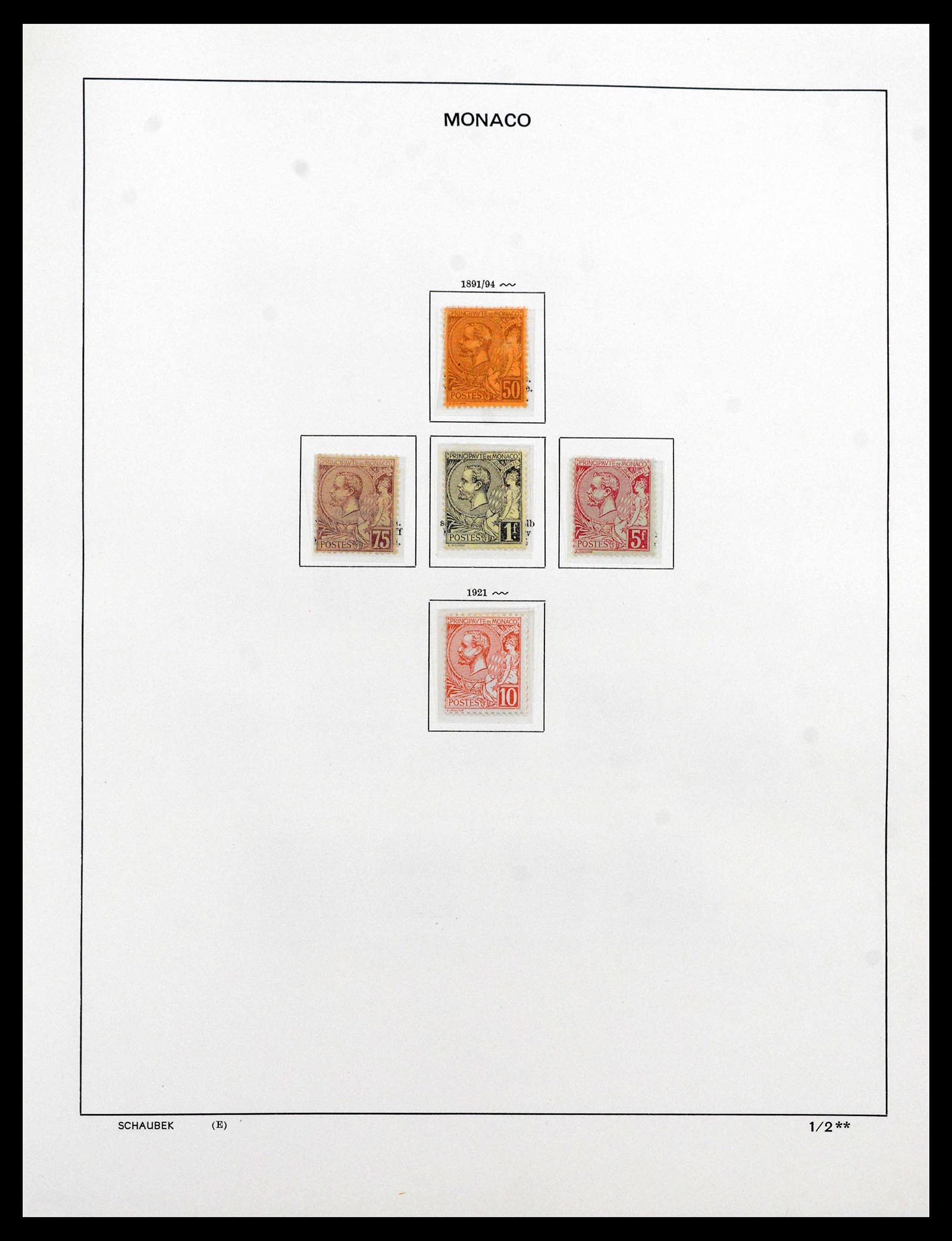 39903 0003 - Postzegelverzameling 39903 Monaco 1885-1980.