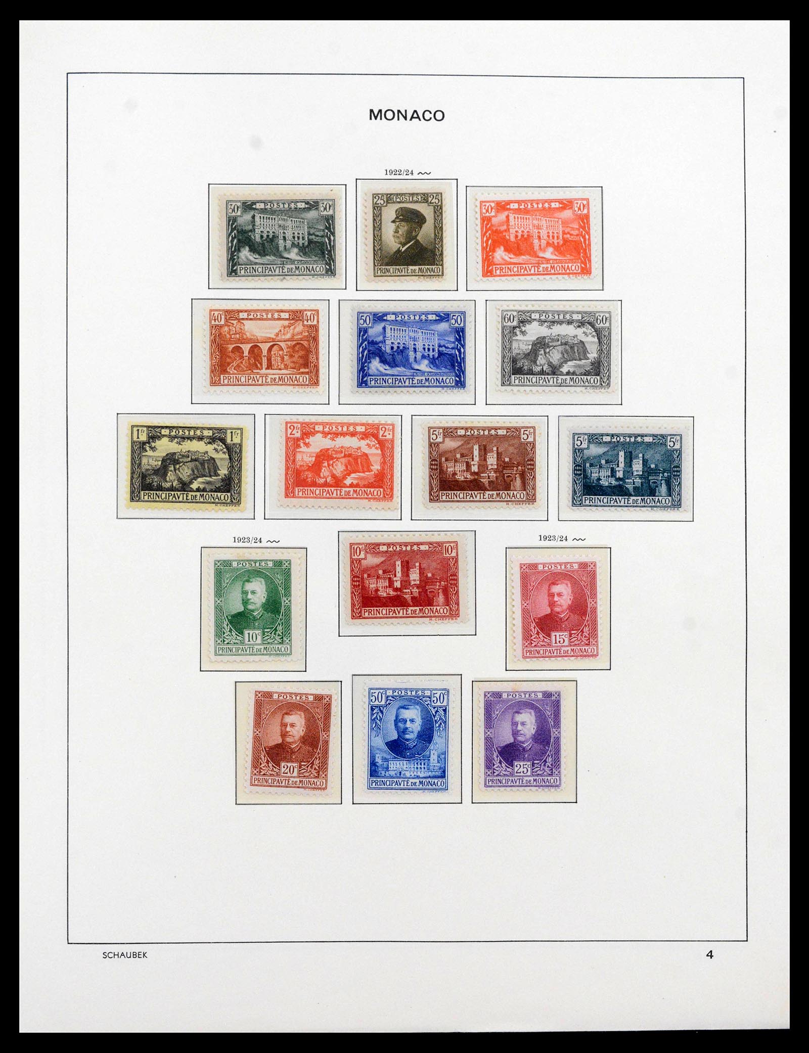39903 0005 - Postzegelverzameling 39903 Monaco 1885-1980.