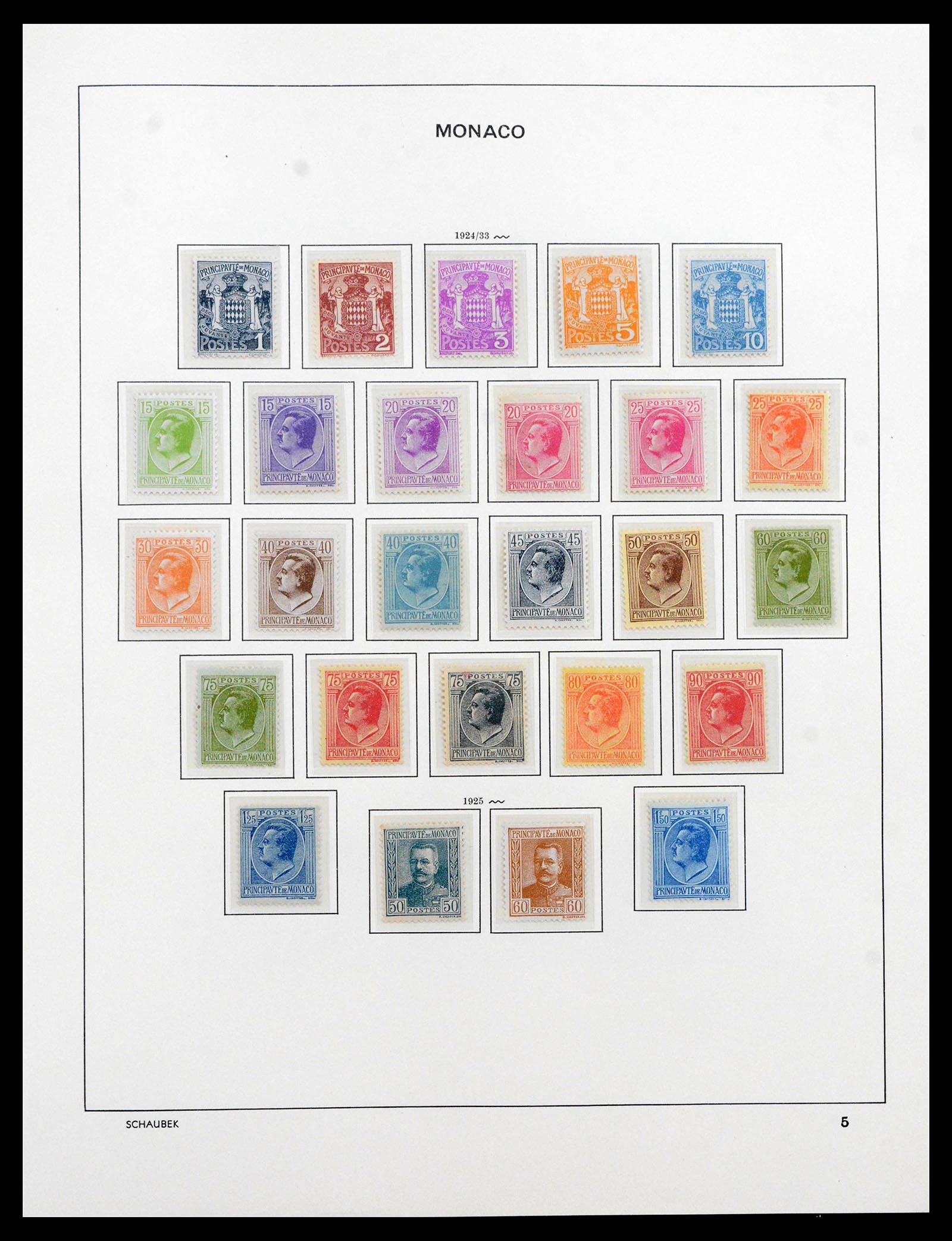 39903 0007 - Postzegelverzameling 39903 Monaco 1885-1980.