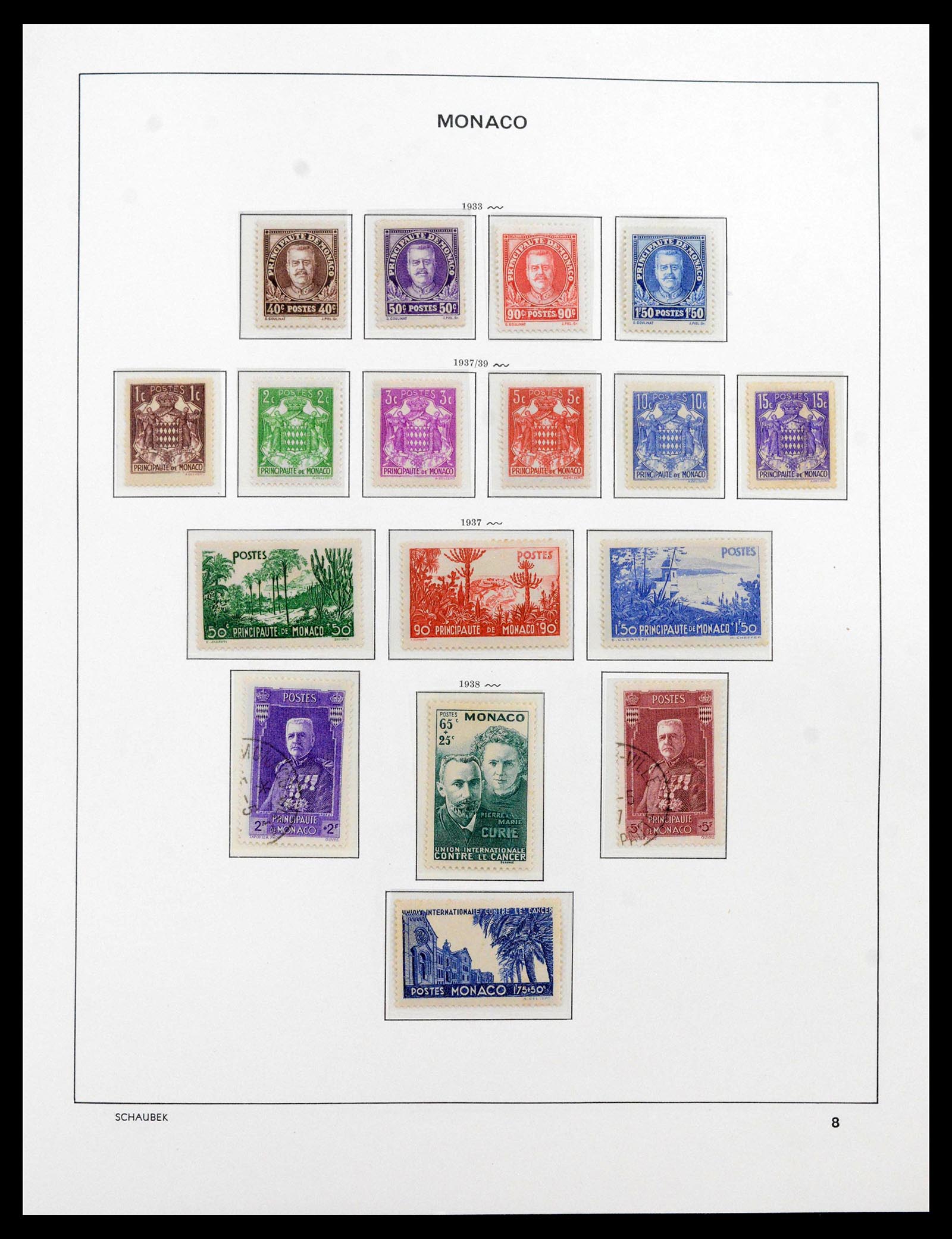 39903 0010 - Postzegelverzameling 39903 Monaco 1885-1980.
