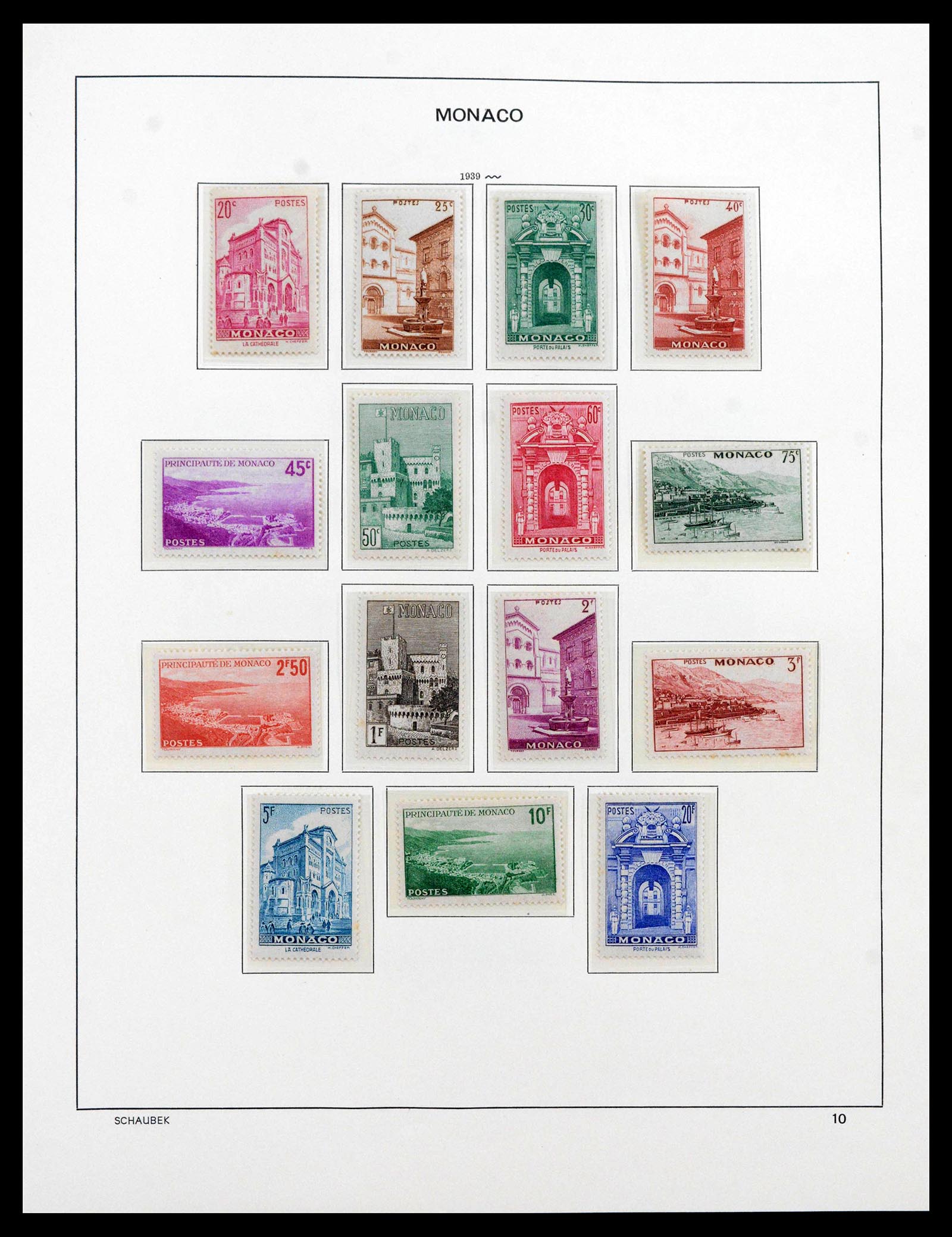 39903 0012 - Postzegelverzameling 39903 Monaco 1885-1980.