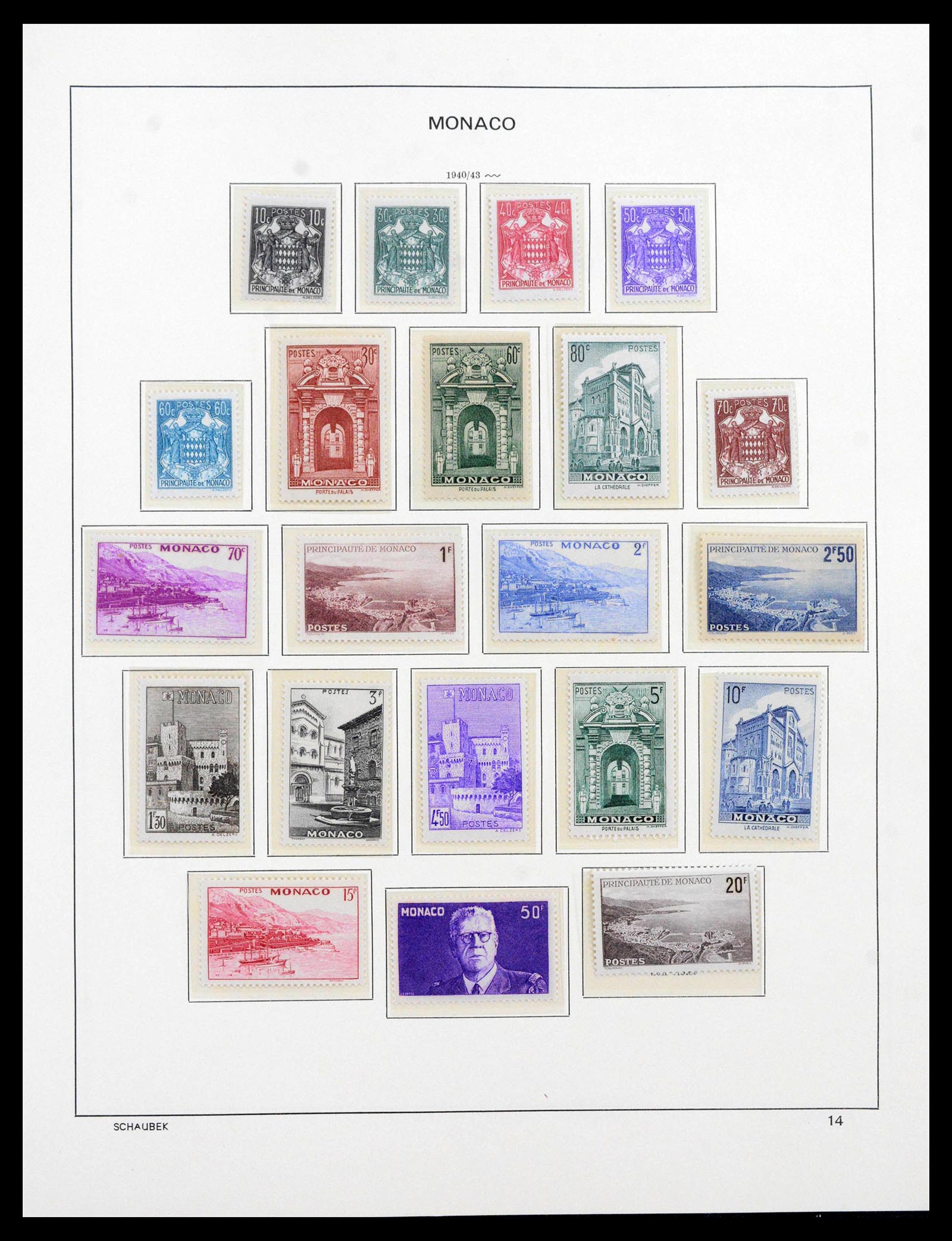 39903 0016 - Postzegelverzameling 39903 Monaco 1885-1980.