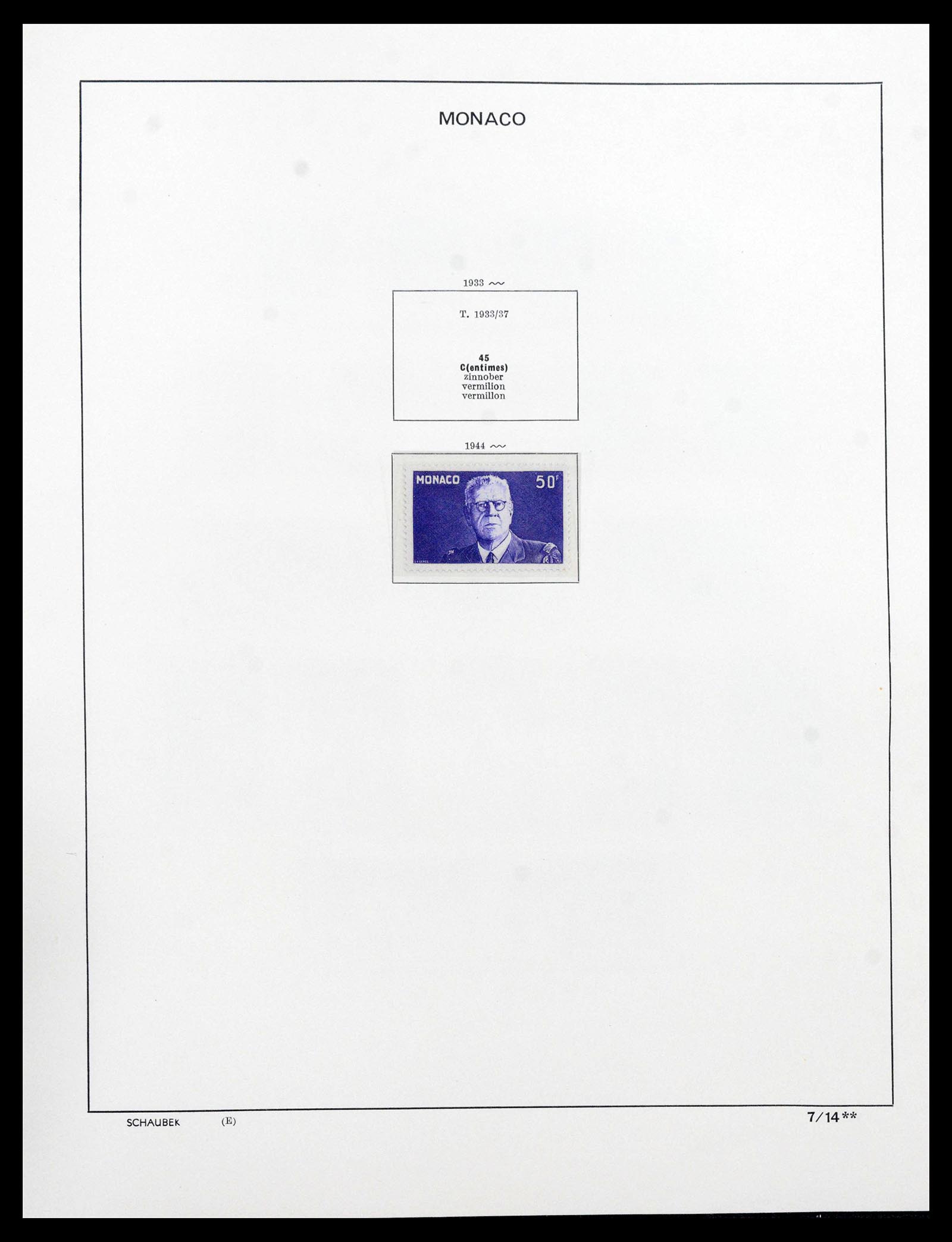 39903 0017 - Postzegelverzameling 39903 Monaco 1885-1980.