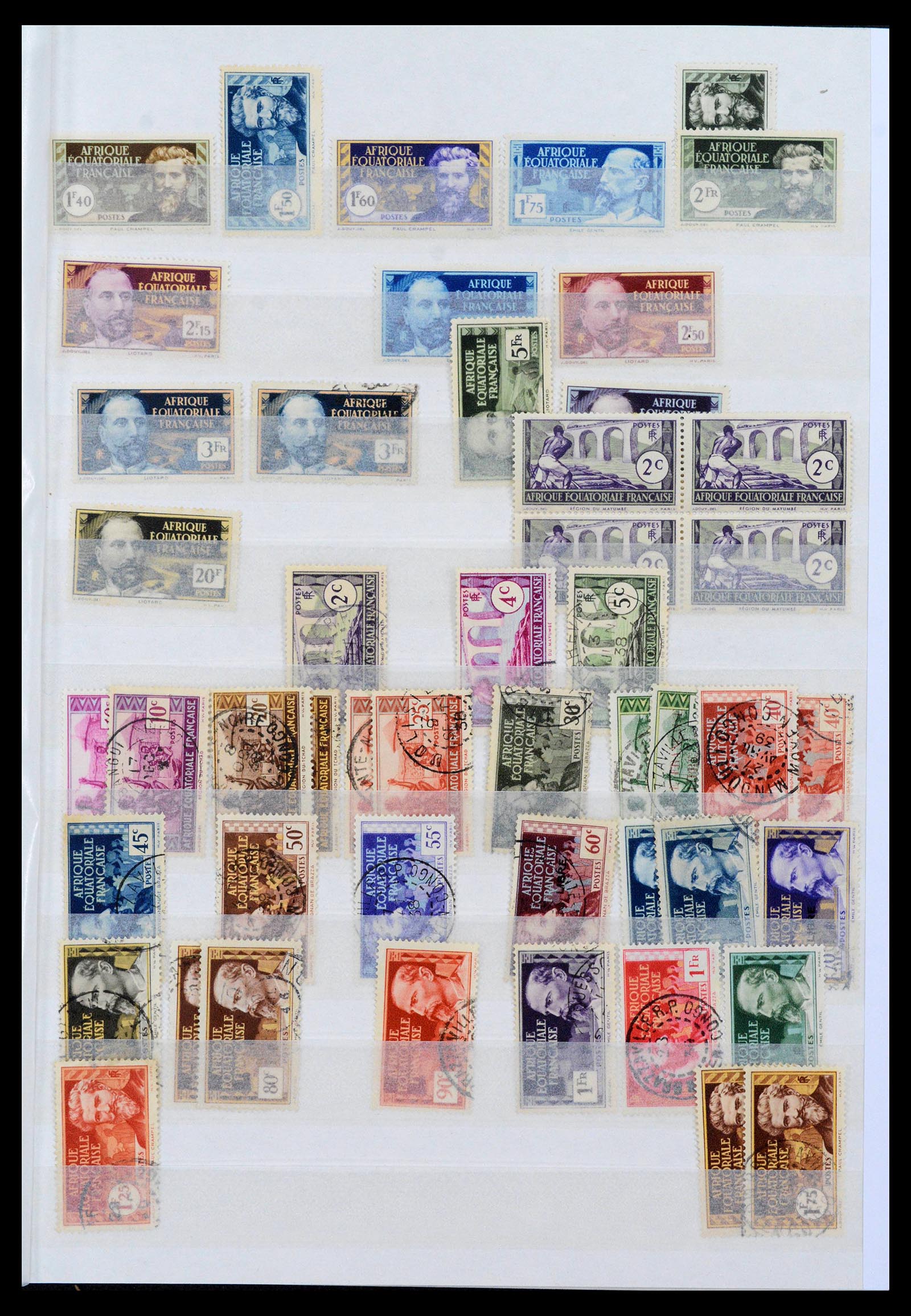 39911 0003 - Postzegelverzameling 39911 Franse koloniën 1880-1950.