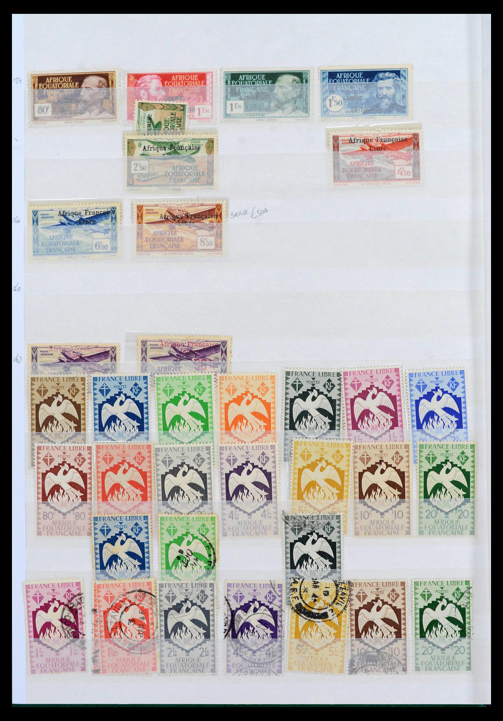 39911 0008 - Postzegelverzameling 39911 Franse koloniën 1880-1950.