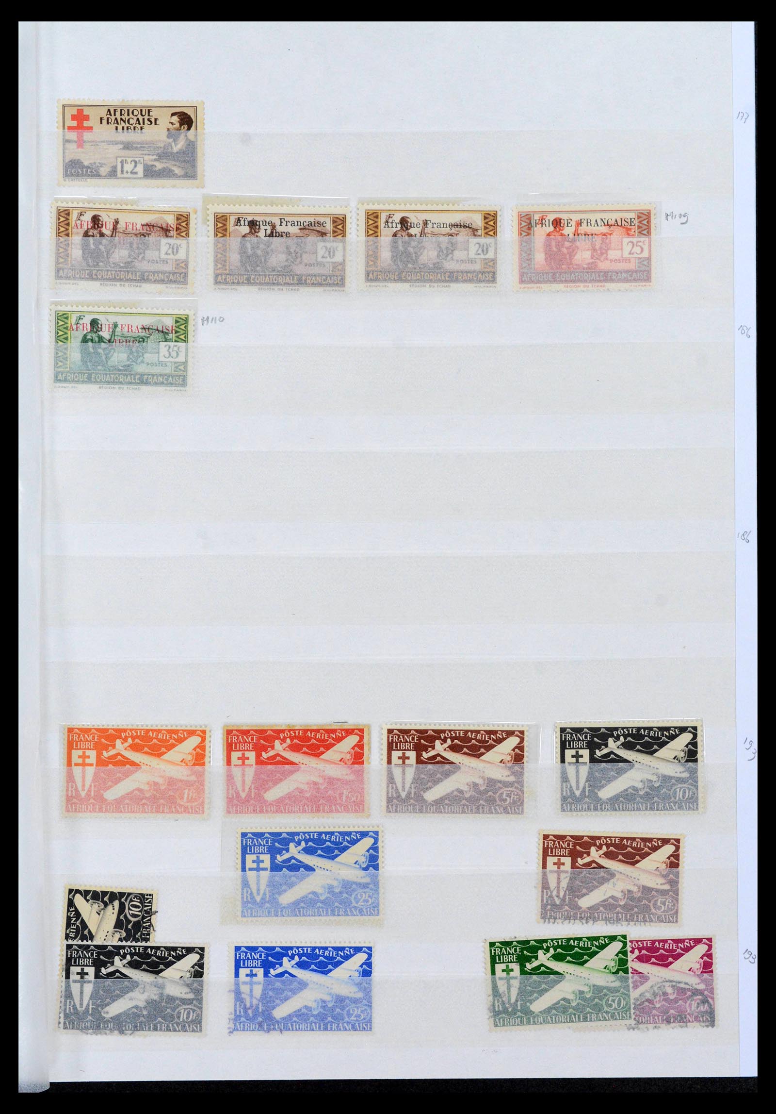 39911 0009 - Postzegelverzameling 39911 Franse koloniën 1880-1950.