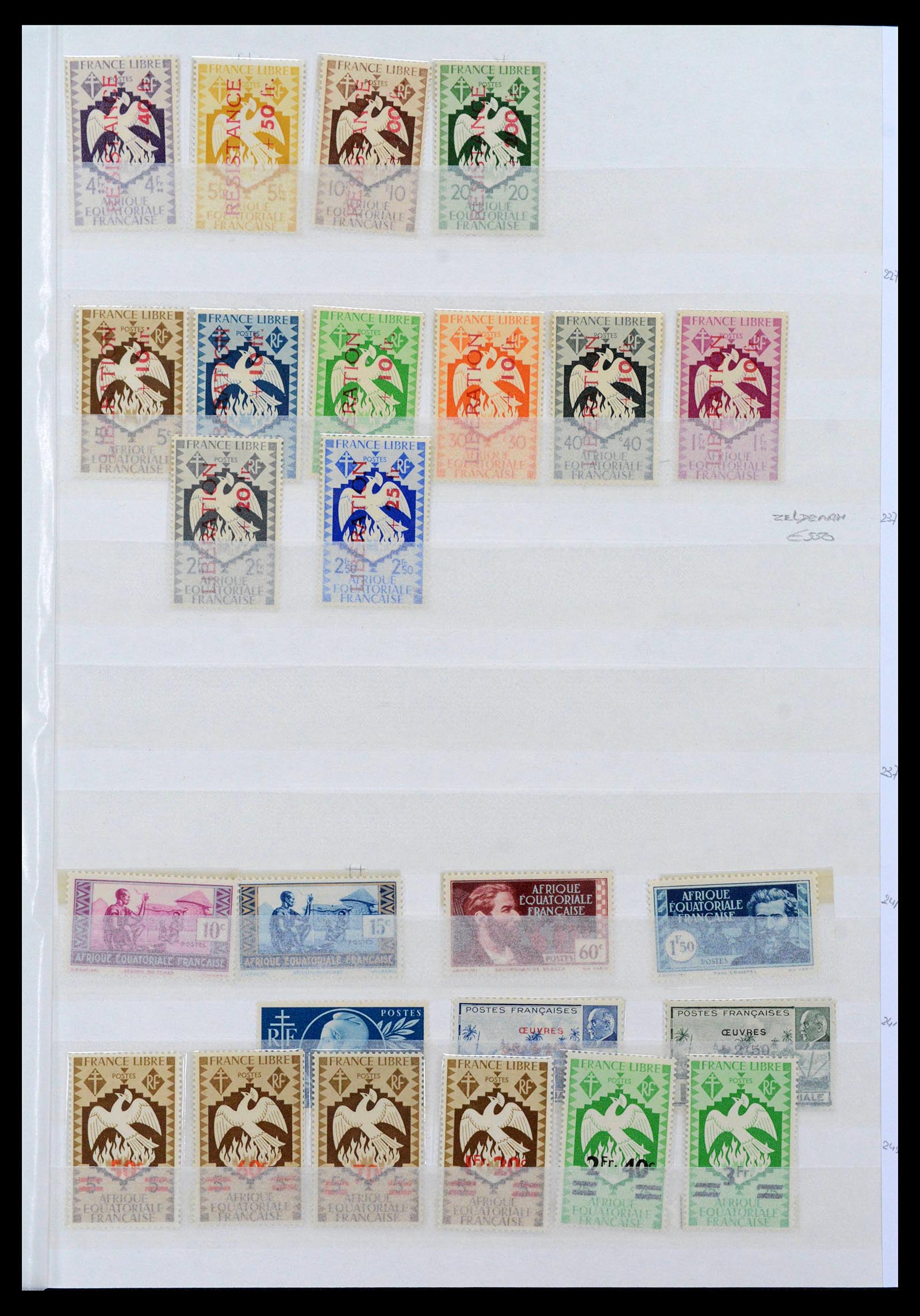39911 0011 - Postzegelverzameling 39911 Franse koloniën 1880-1950.
