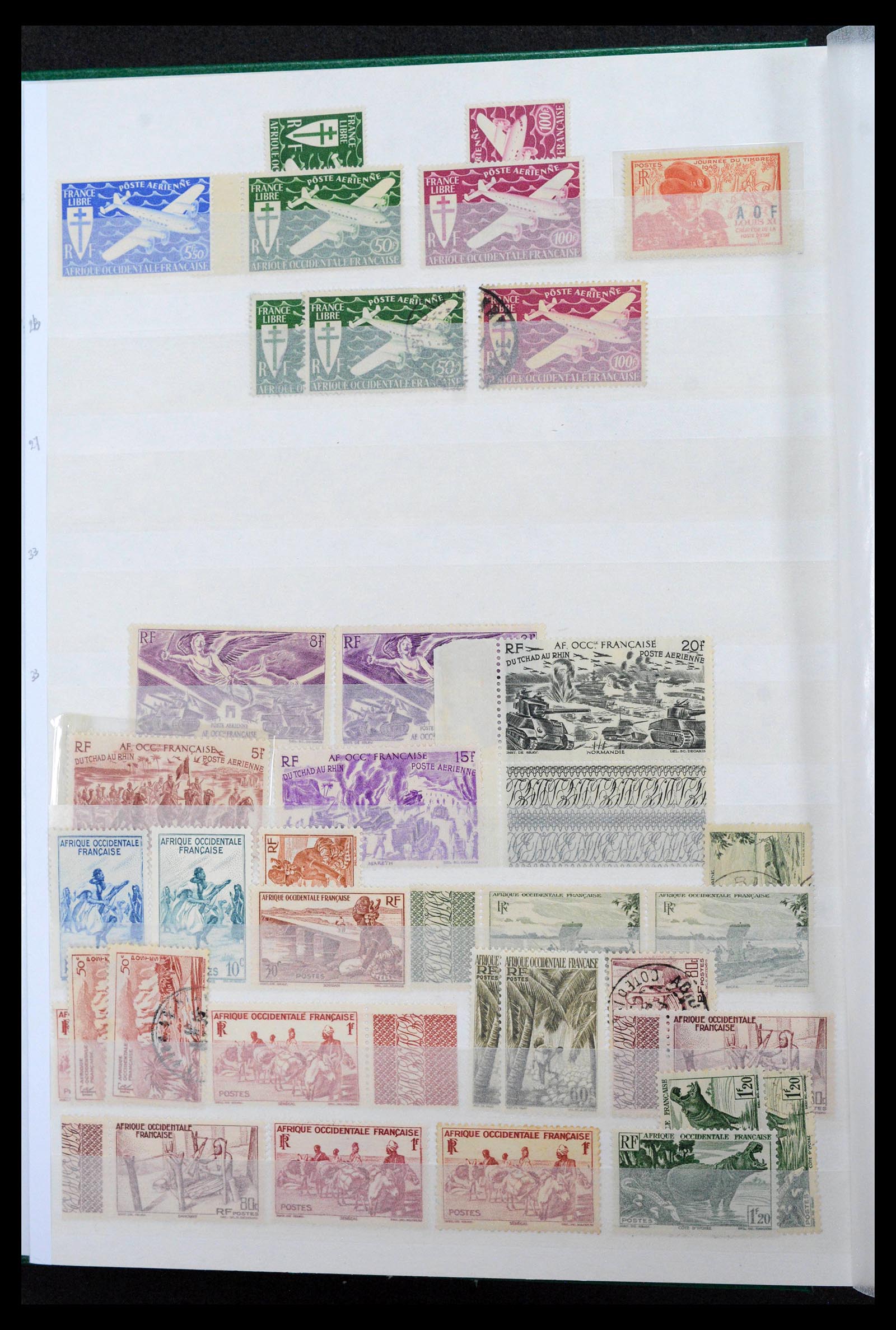 39911 0018 - Postzegelverzameling 39911 Franse koloniën 1880-1950.