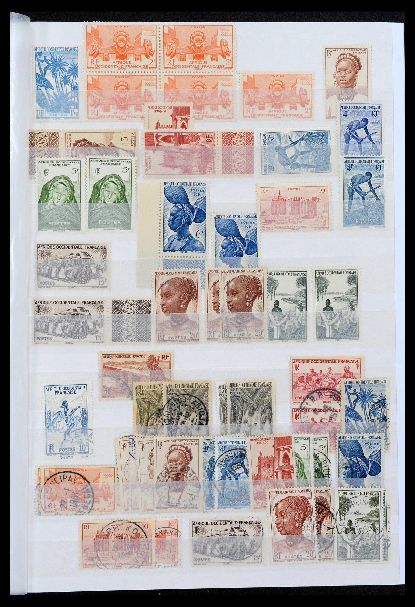 39911 0019 - Postzegelverzameling 39911 Franse koloniën 1880-1950.