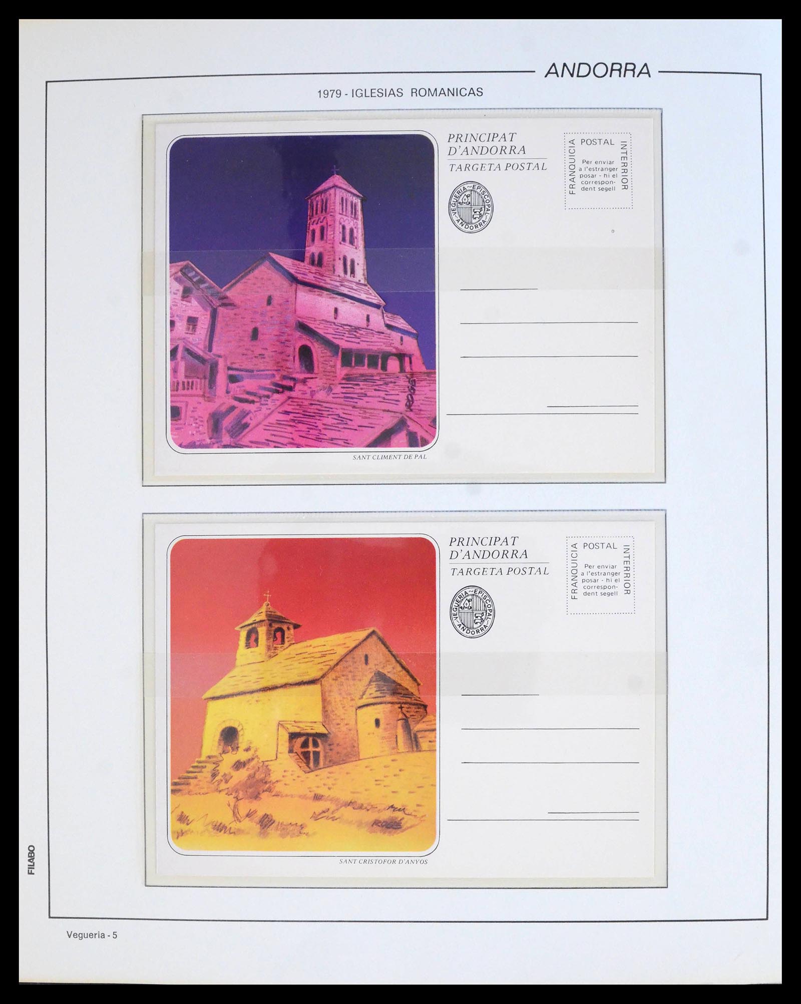 39913 0005 - Postzegelverzameling 39913 Andorra specialiteiten 1978-1999.
