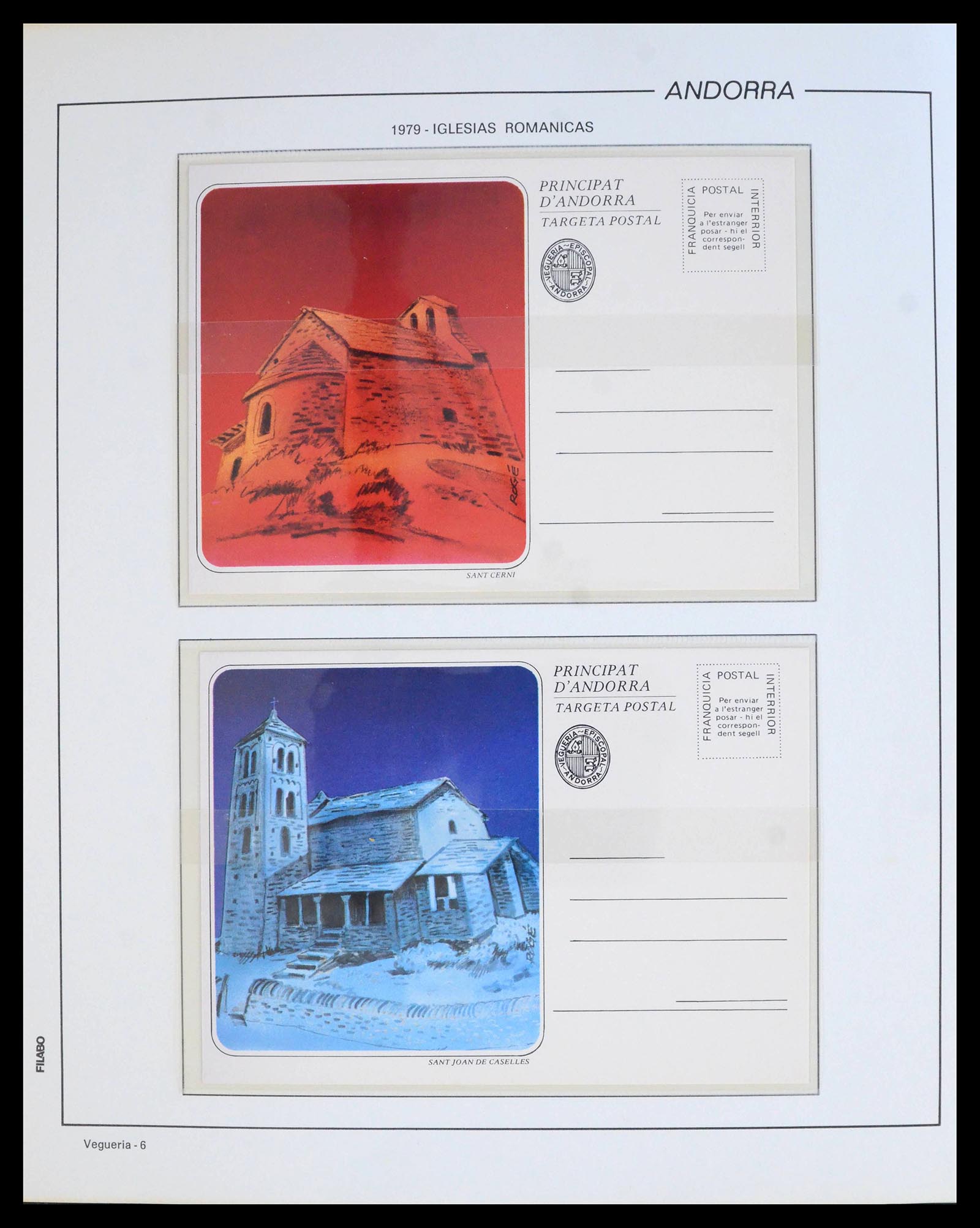 39913 0006 - Postzegelverzameling 39913 Andorra specialiteiten 1978-1999.
