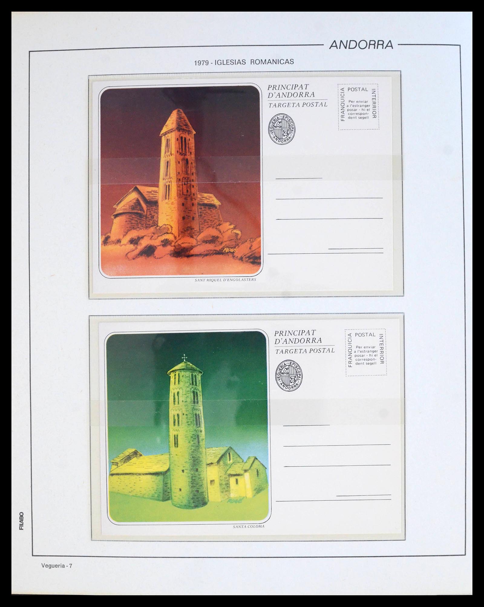 39913 0007 - Postzegelverzameling 39913 Andorra specialiteiten 1978-1999.
