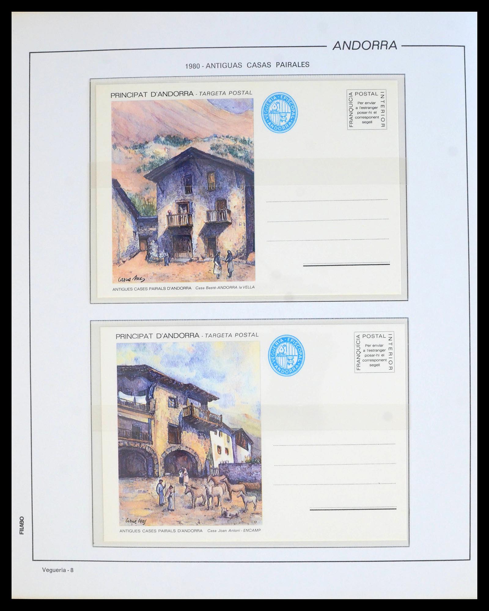 39913 0008 - Postzegelverzameling 39913 Andorra specialiteiten 1978-1999.