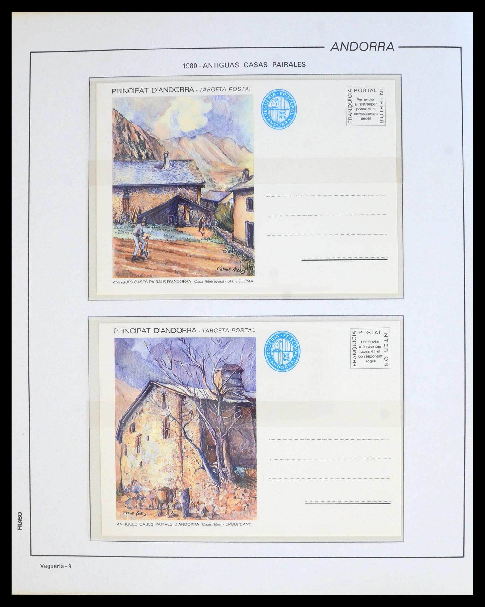 39913 0009 - Postzegelverzameling 39913 Andorra specialiteiten 1978-1999.