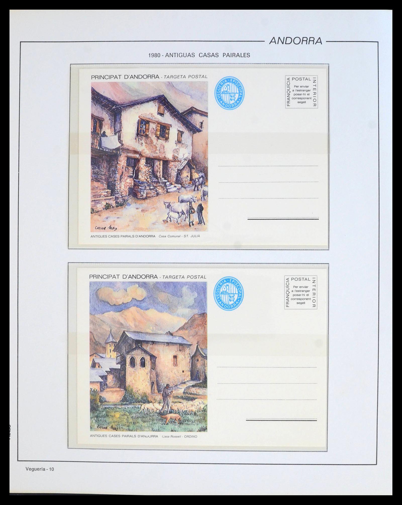 39913 0010 - Postzegelverzameling 39913 Andorra specialiteiten 1978-1999.