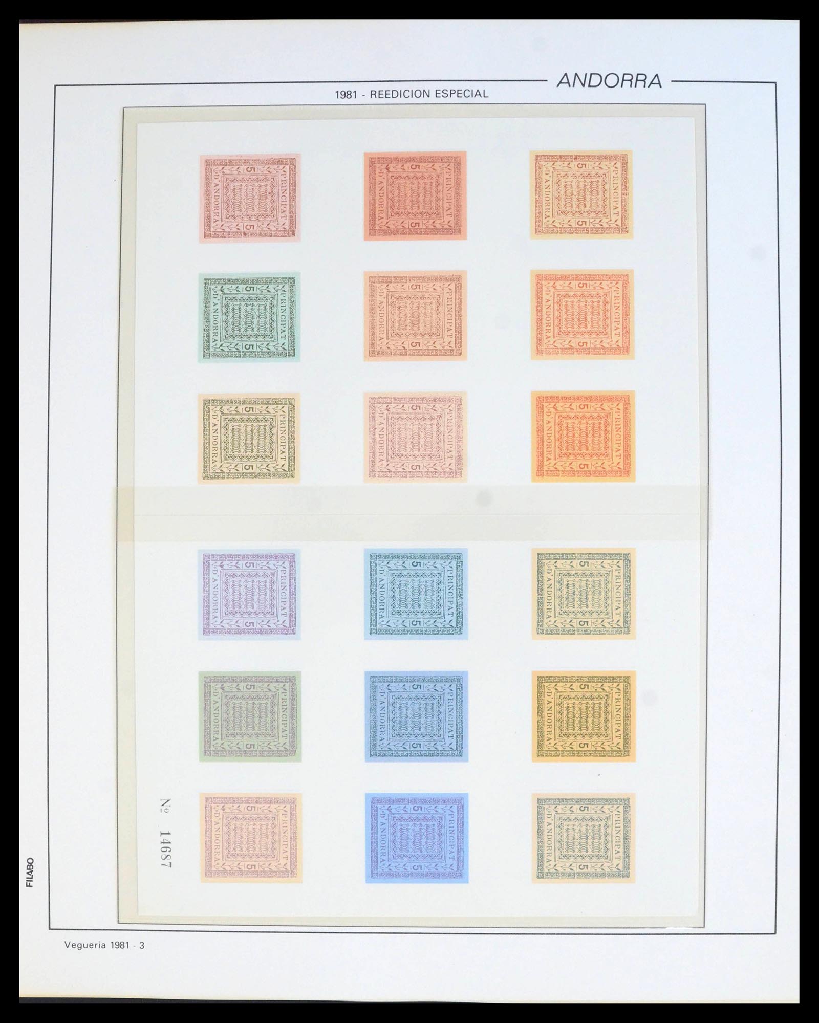 39913 0013 - Postzegelverzameling 39913 Andorra specialiteiten 1978-1999.
