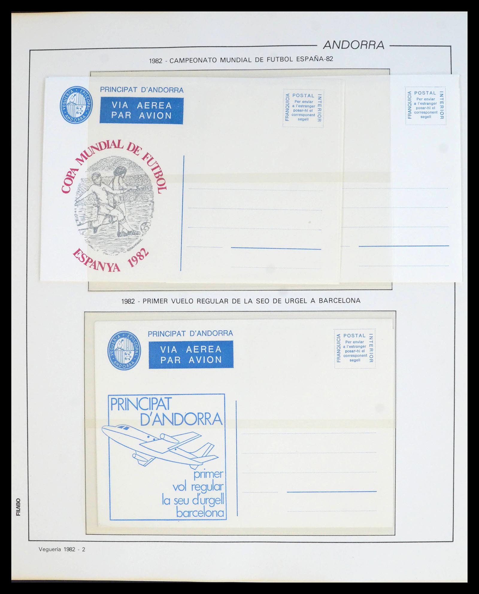39913 0015 - Postzegelverzameling 39913 Andorra specialiteiten 1978-1999.