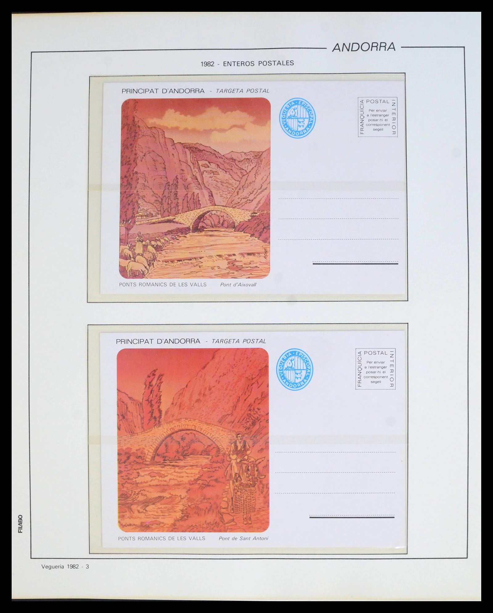 39913 0016 - Postzegelverzameling 39913 Andorra specialiteiten 1978-1999.