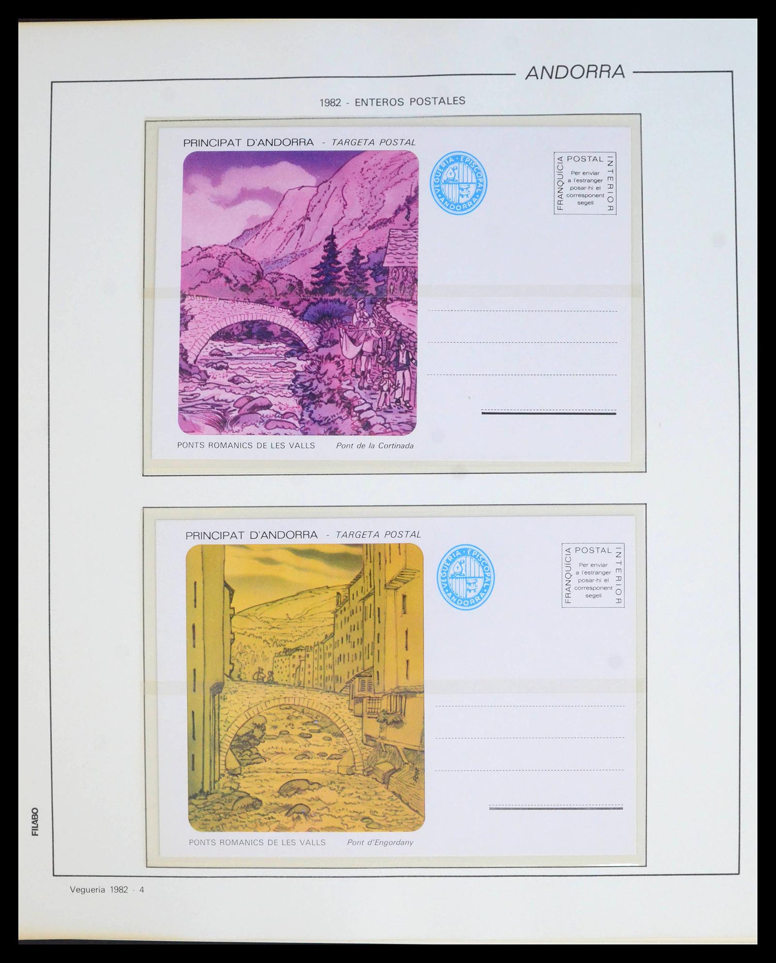 39913 0017 - Postzegelverzameling 39913 Andorra specialiteiten 1978-1999.