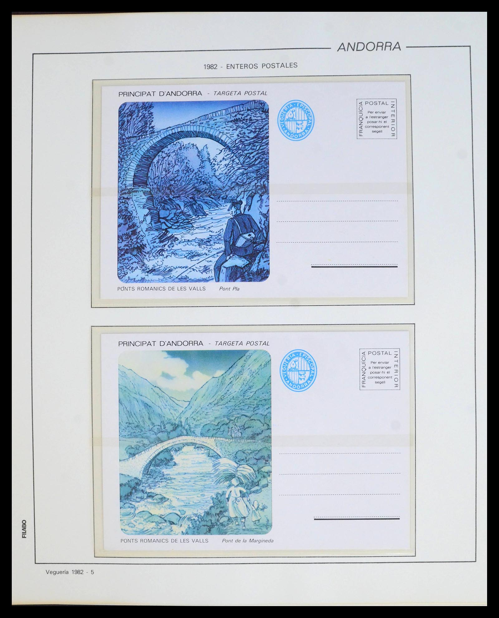 39913 0018 - Postzegelverzameling 39913 Andorra specialiteiten 1978-1999.