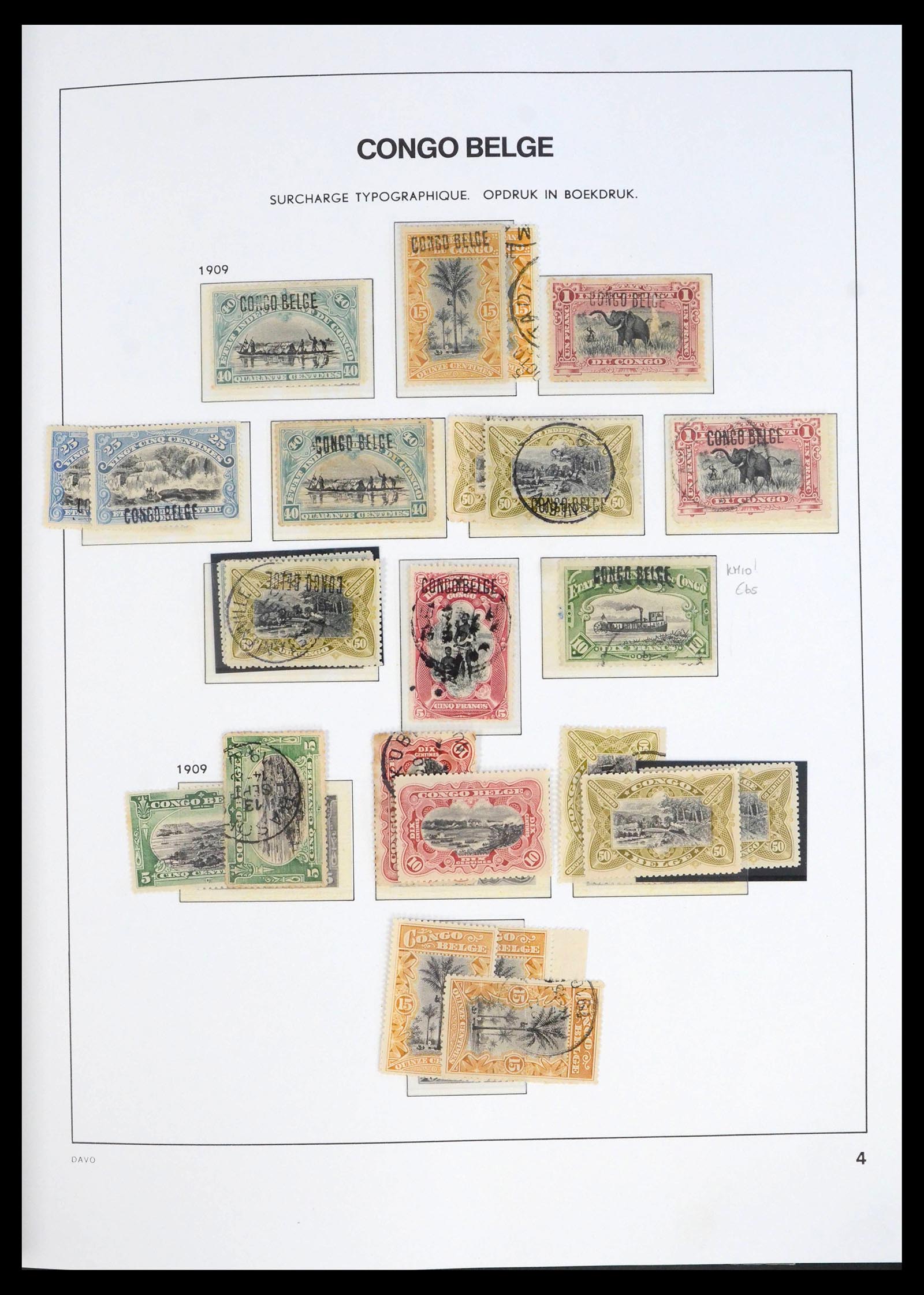 39915 0004 - Stamp collection 39915 Belgian Congo 1886-1961.
