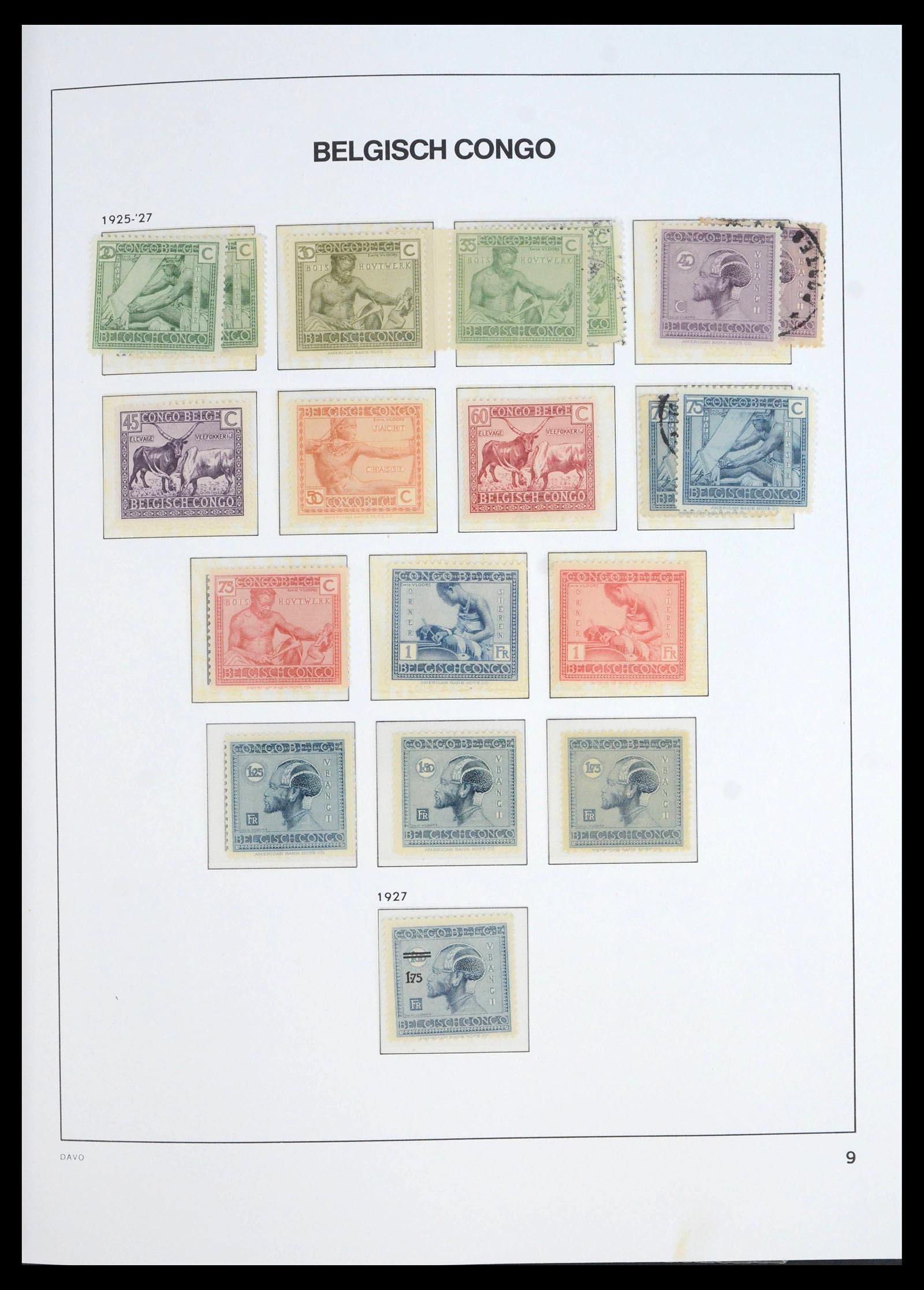 39915 0009 - Stamp collection 39915 Belgian Congo 1886-1961.