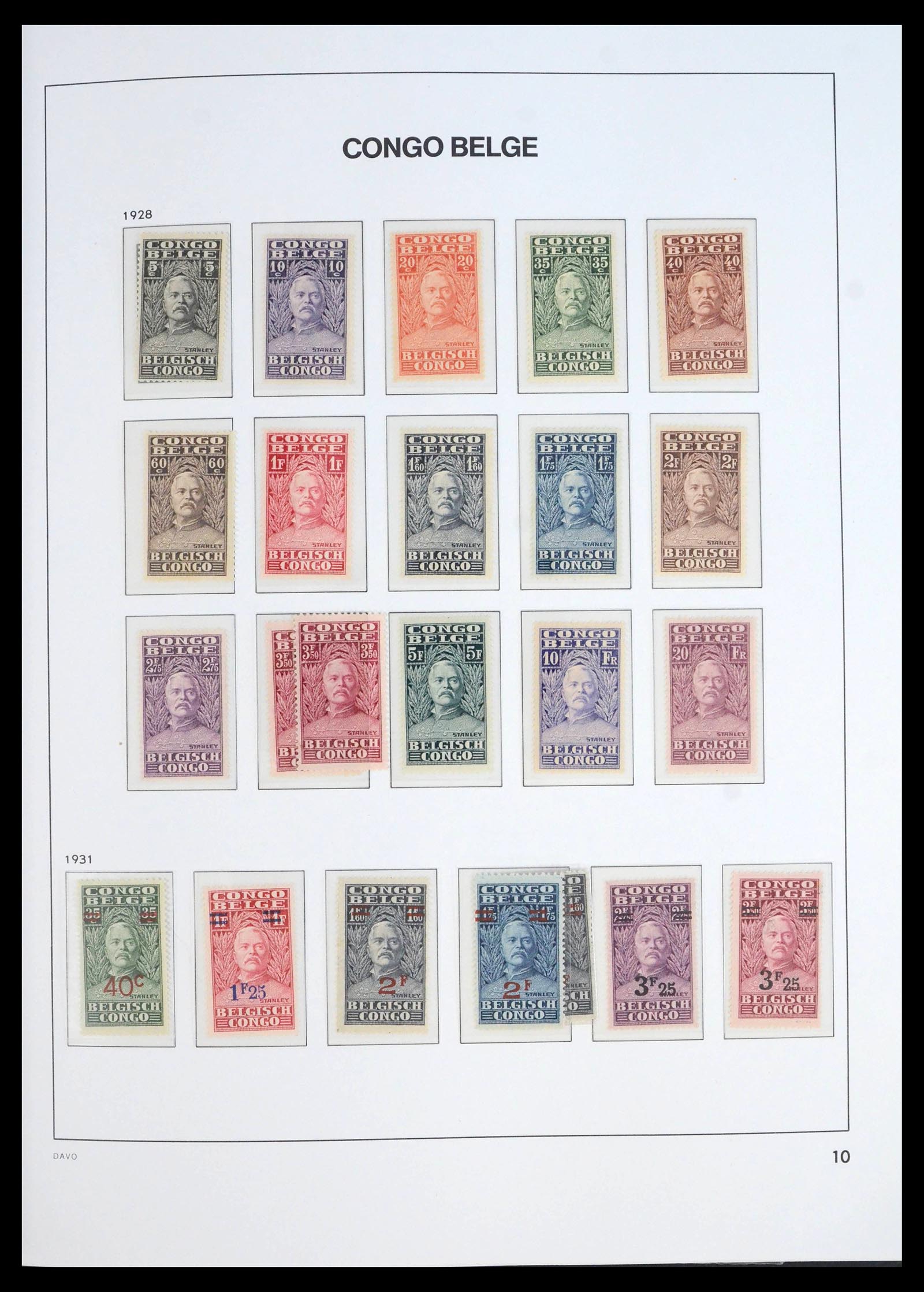 39915 0010 - Stamp collection 39915 Belgian Congo 1886-1961.