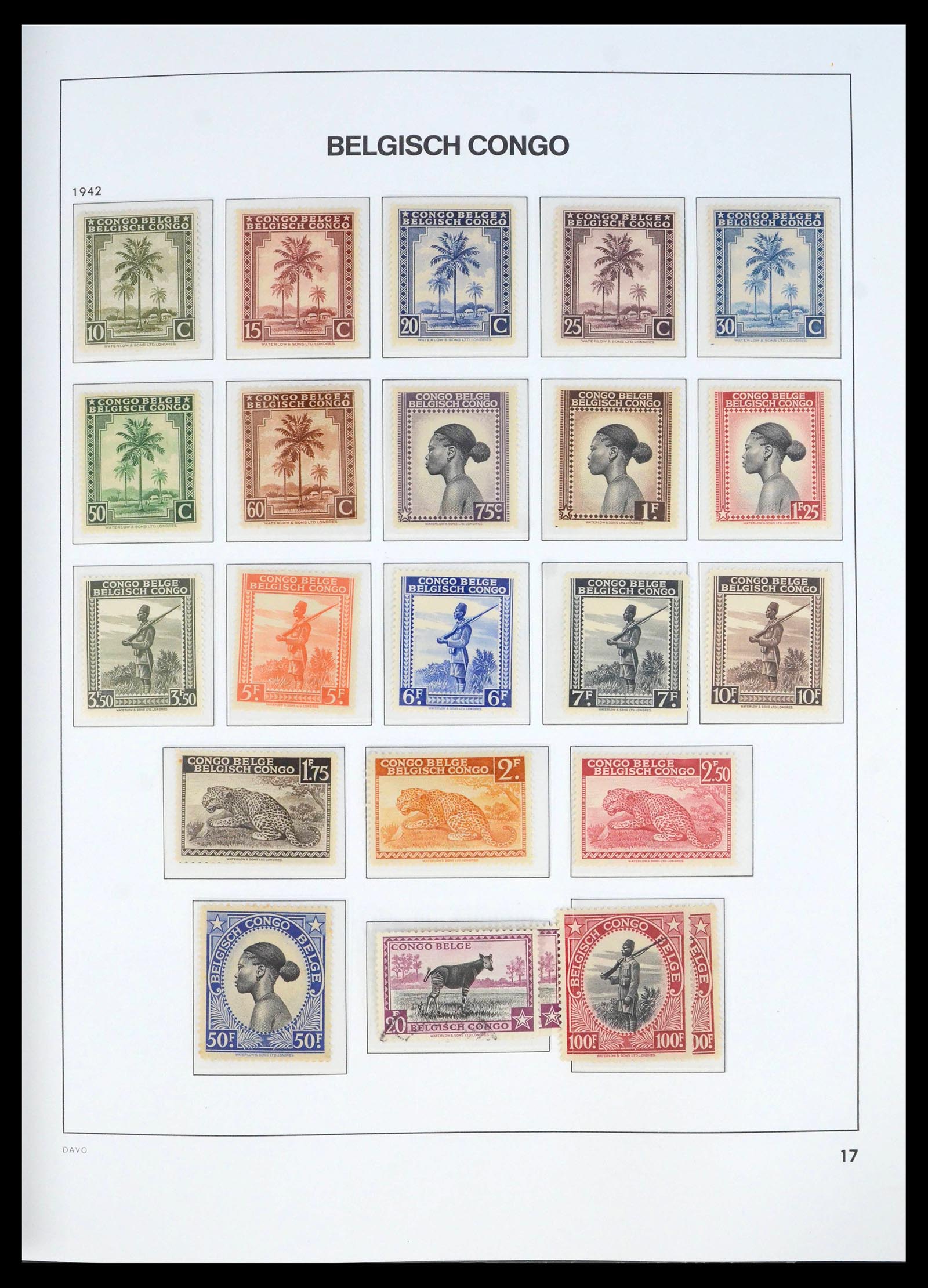 39915 0017 - Stamp collection 39915 Belgian Congo 1886-1961.