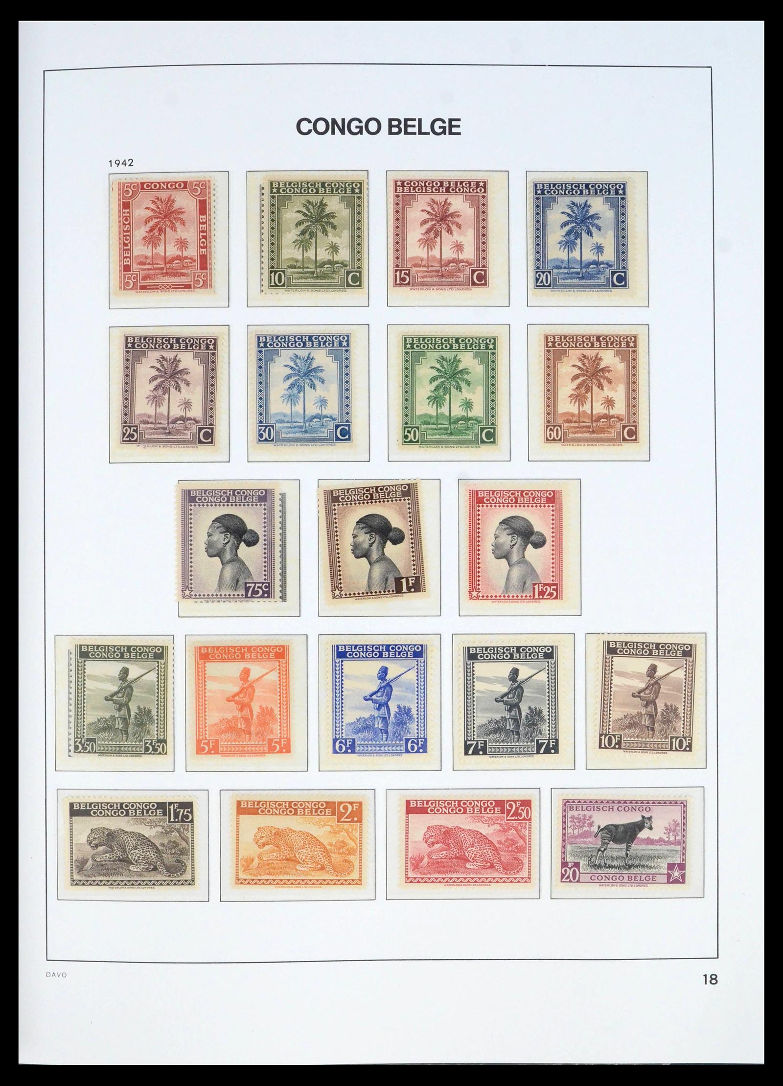 39915 0018 - Stamp collection 39915 Belgian Congo 1886-1961.