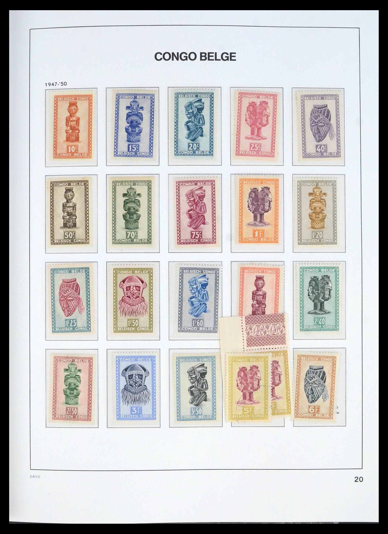 39915 0020 - Stamp collection 39915 Belgian Congo 1886-1961.