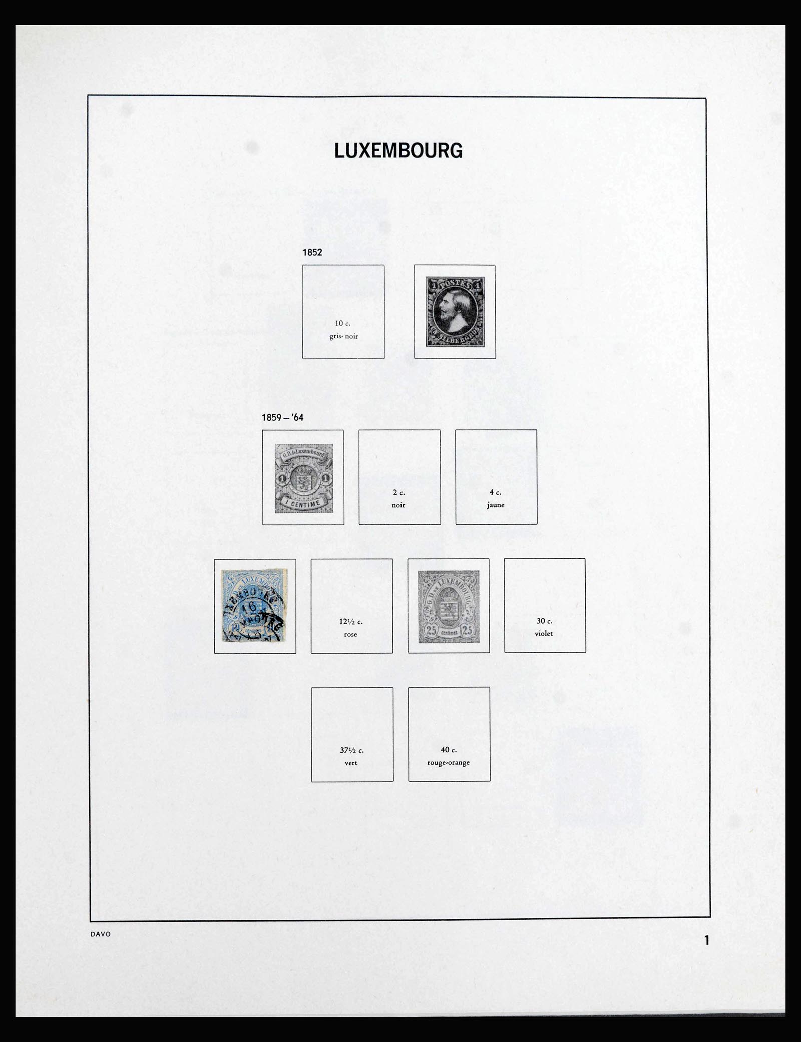39921 0001 - Postzegelverzameling 39921 Luxemburg 1859-2019!