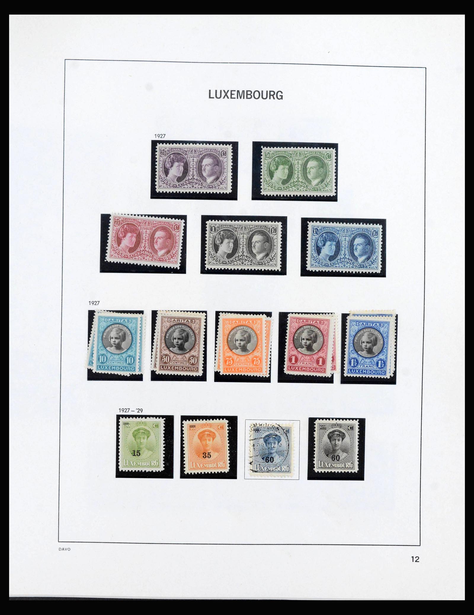 39921 0014 - Postzegelverzameling 39921 Luxemburg 1859-2019!